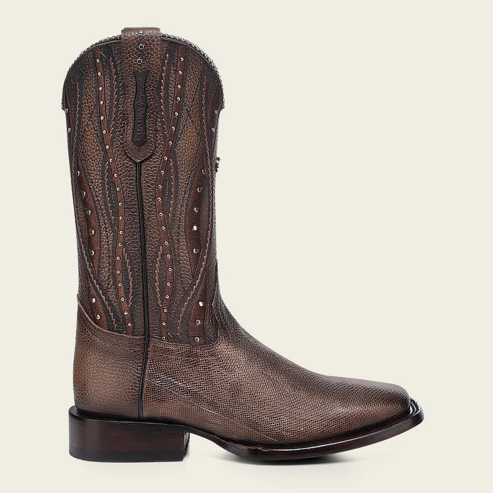 Cuadra Women's Laser & Embroidery Square Toe CU992 - Bronze