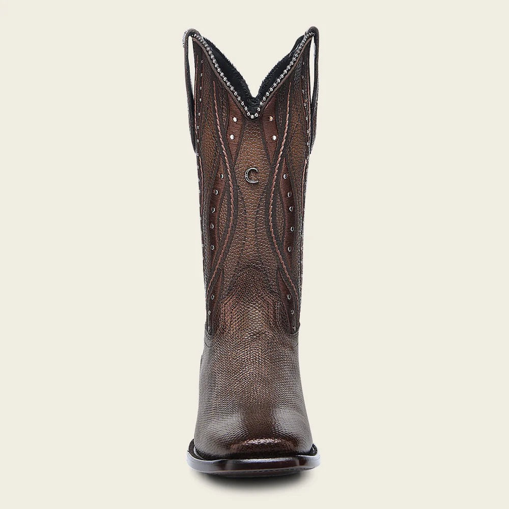 Cuadra Women's Laser & Embroidery Square Toe CU992 - Bronze