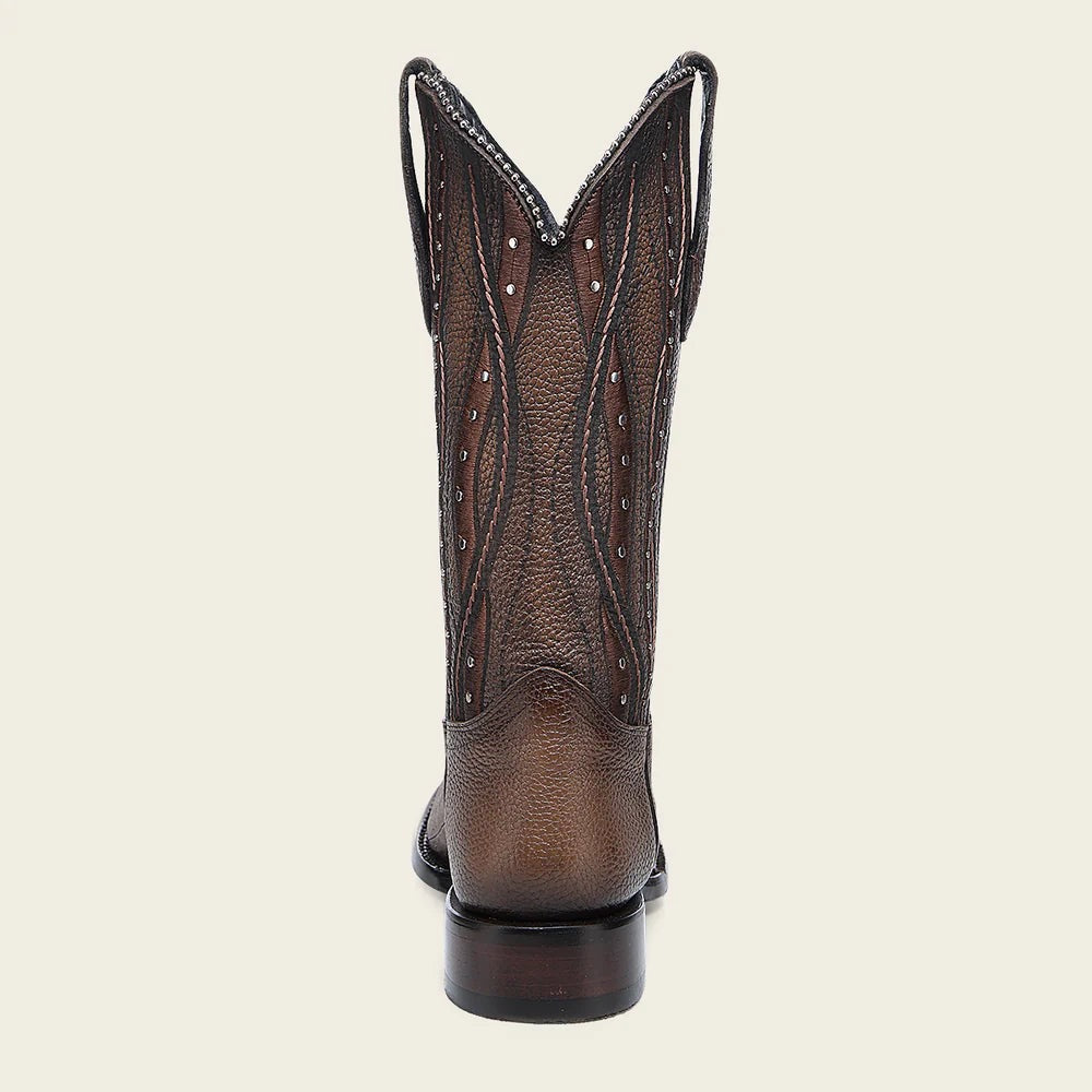 Cuadra Women's Laser & Embroidery Square Toe CU992 - Bronze