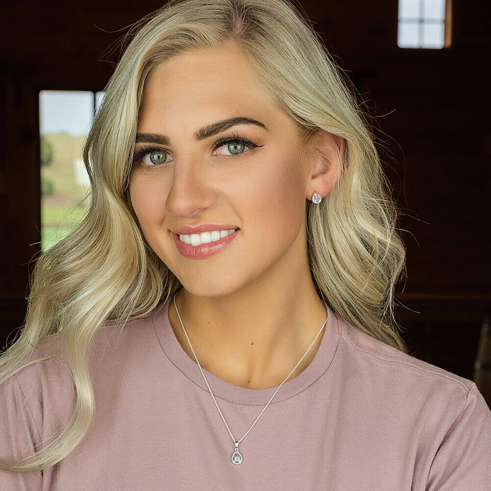 Montana Arctic Rain Teardrop Jewelry Set JS4652