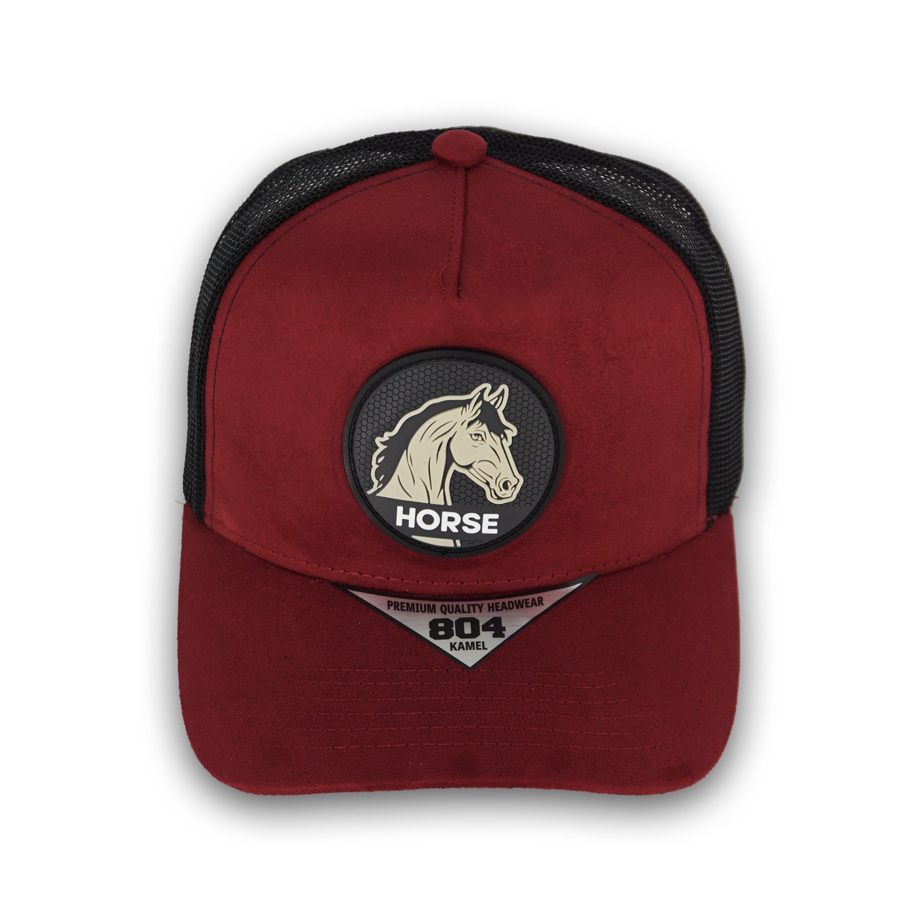 Kamel Horse Burgundy Snapback Hat KA07