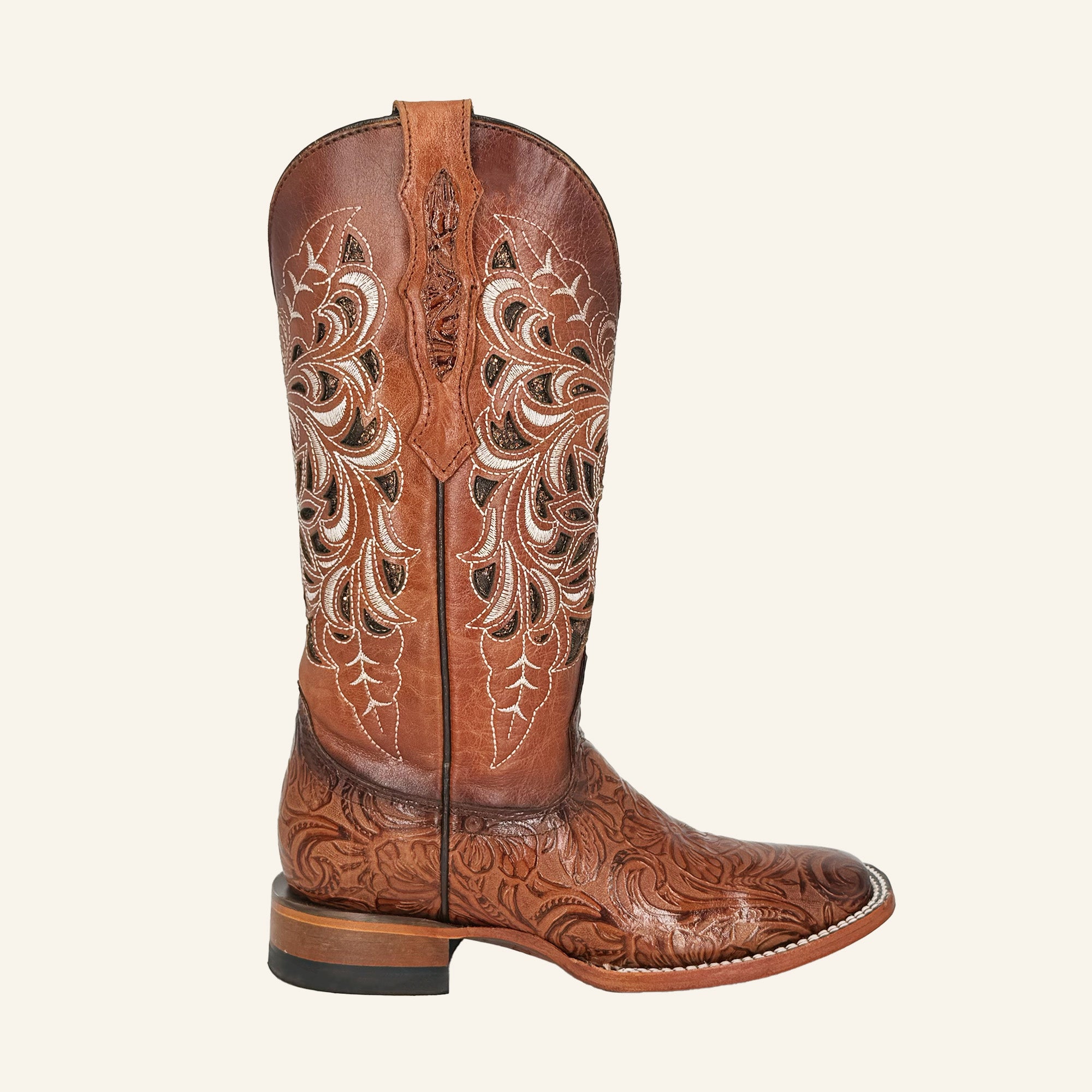 Rock'em Kiara Flor de Luz Square Toe Cowgirl Boot 468 - Shedron