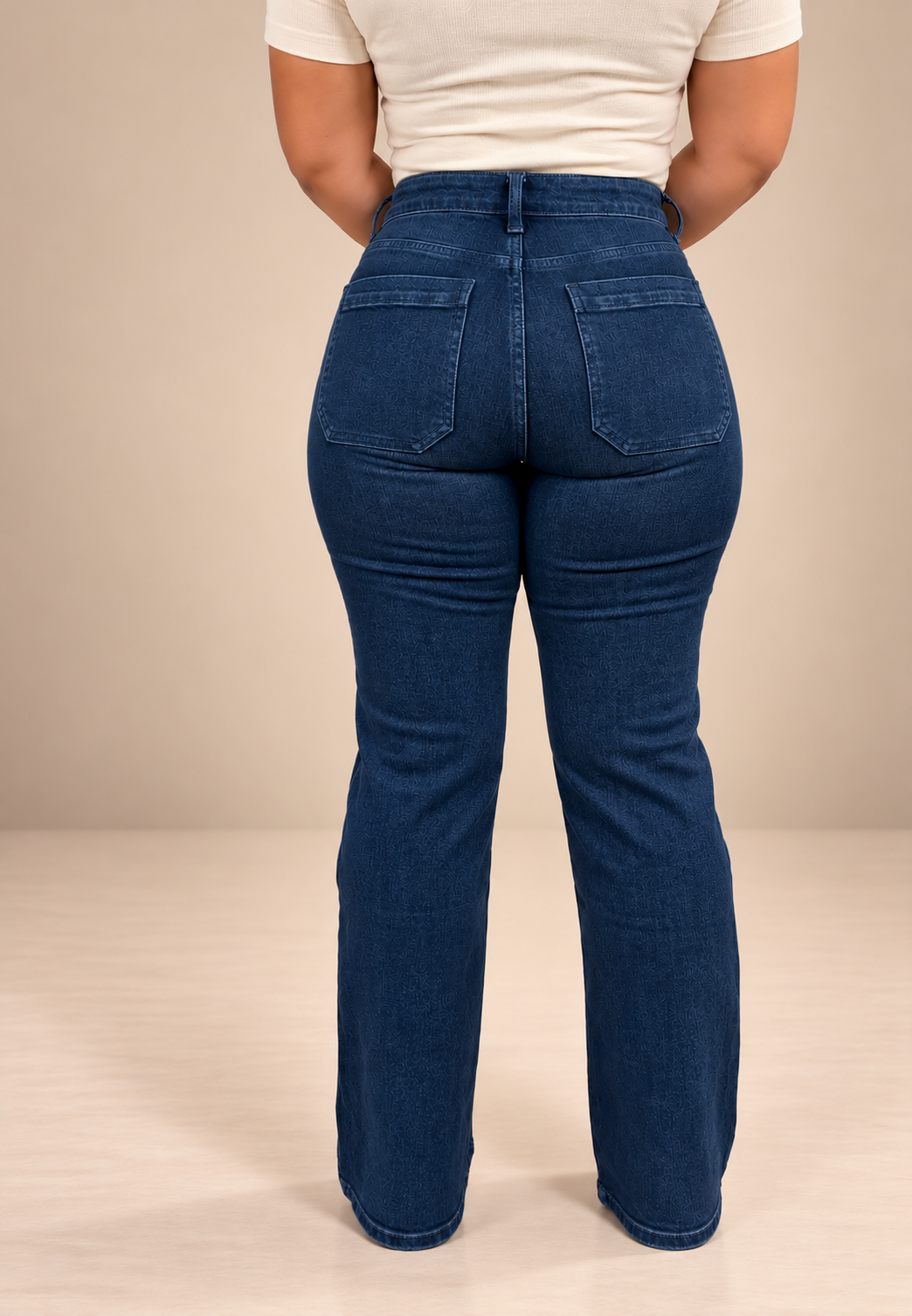 Women's Mid Rise Flare Jean KJ001 - Dark Wash