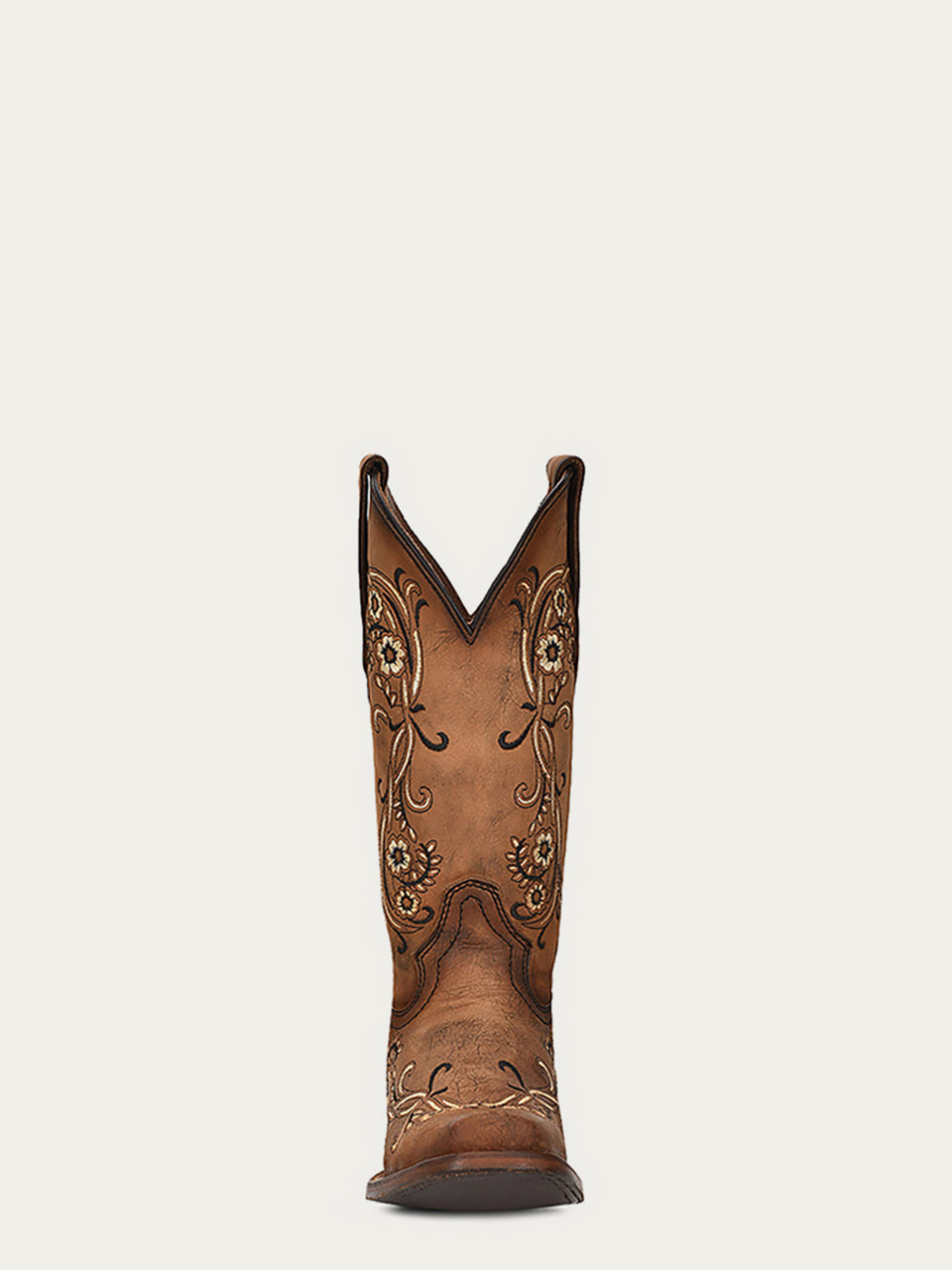 Circle G Women’s Floral Embroidery Square Toe L2063