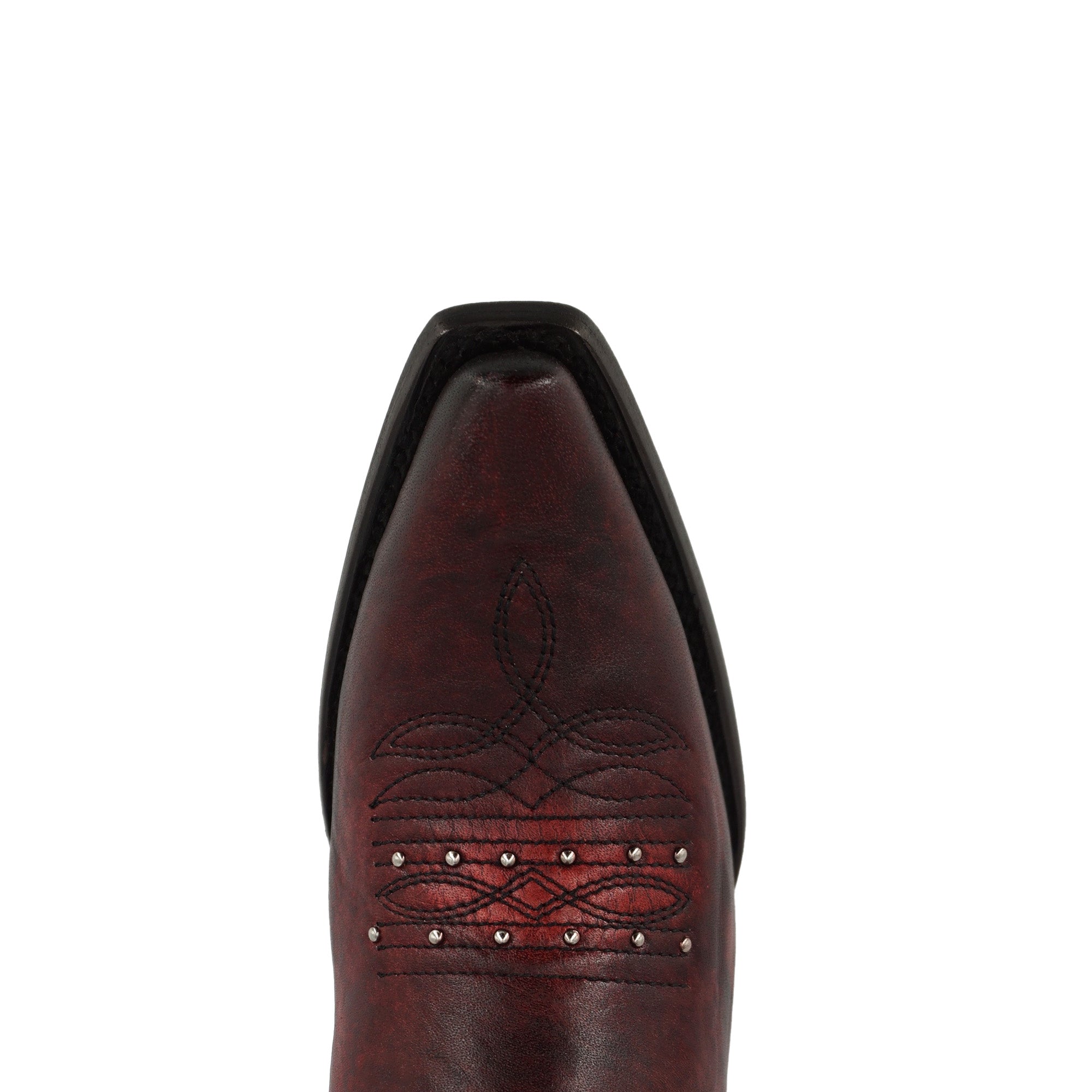 Circle G Women's Embroidery & Studs Boot L2067 - Wine