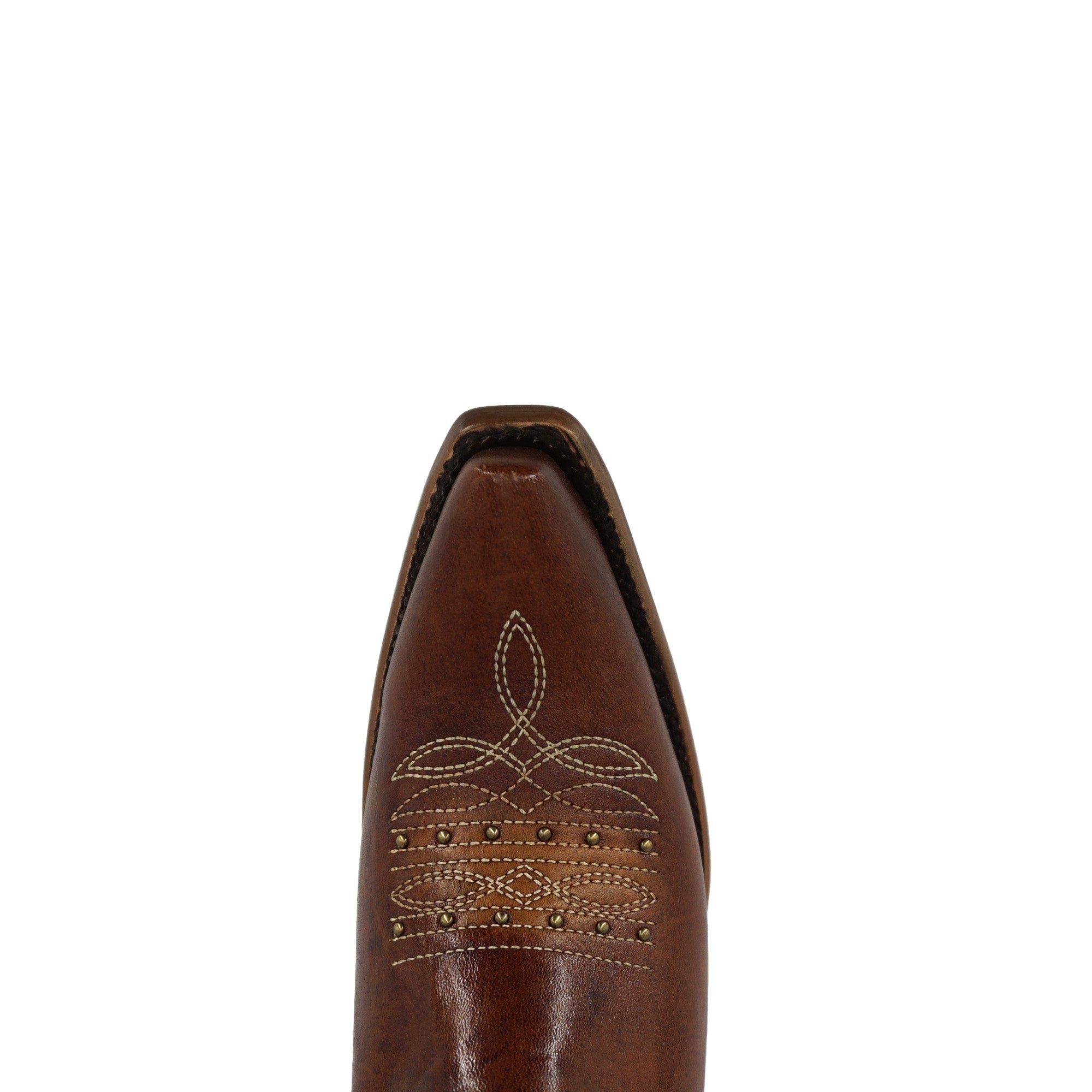 Circle G Women's Embroidery & Studs Boot L2068 - Tan