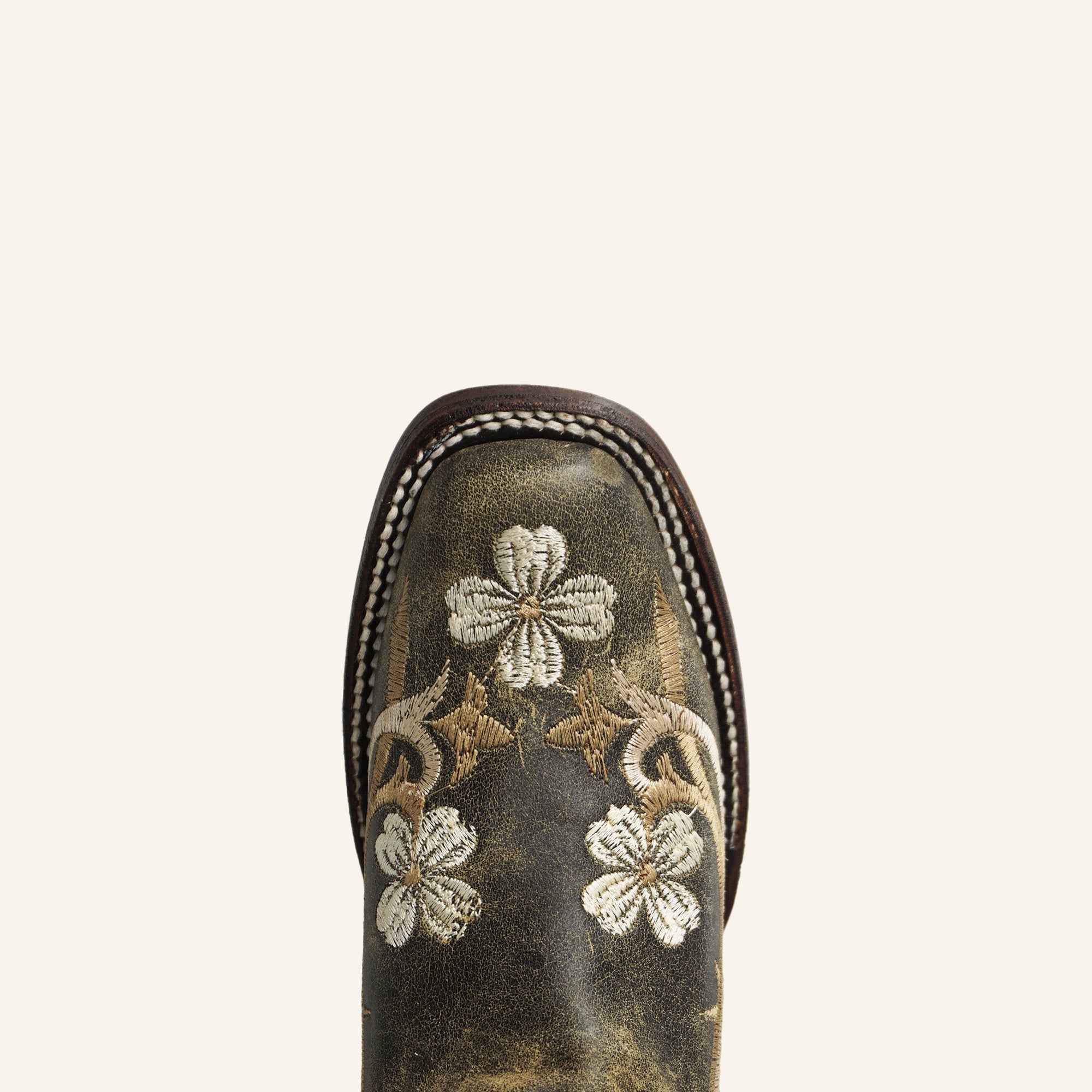 Circle G Women's Floral Embroidery Boot L5241 - Black