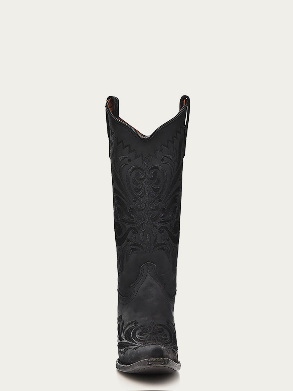 Circle G Women’s Embroidery Snip Toe Boot - Black  L5433