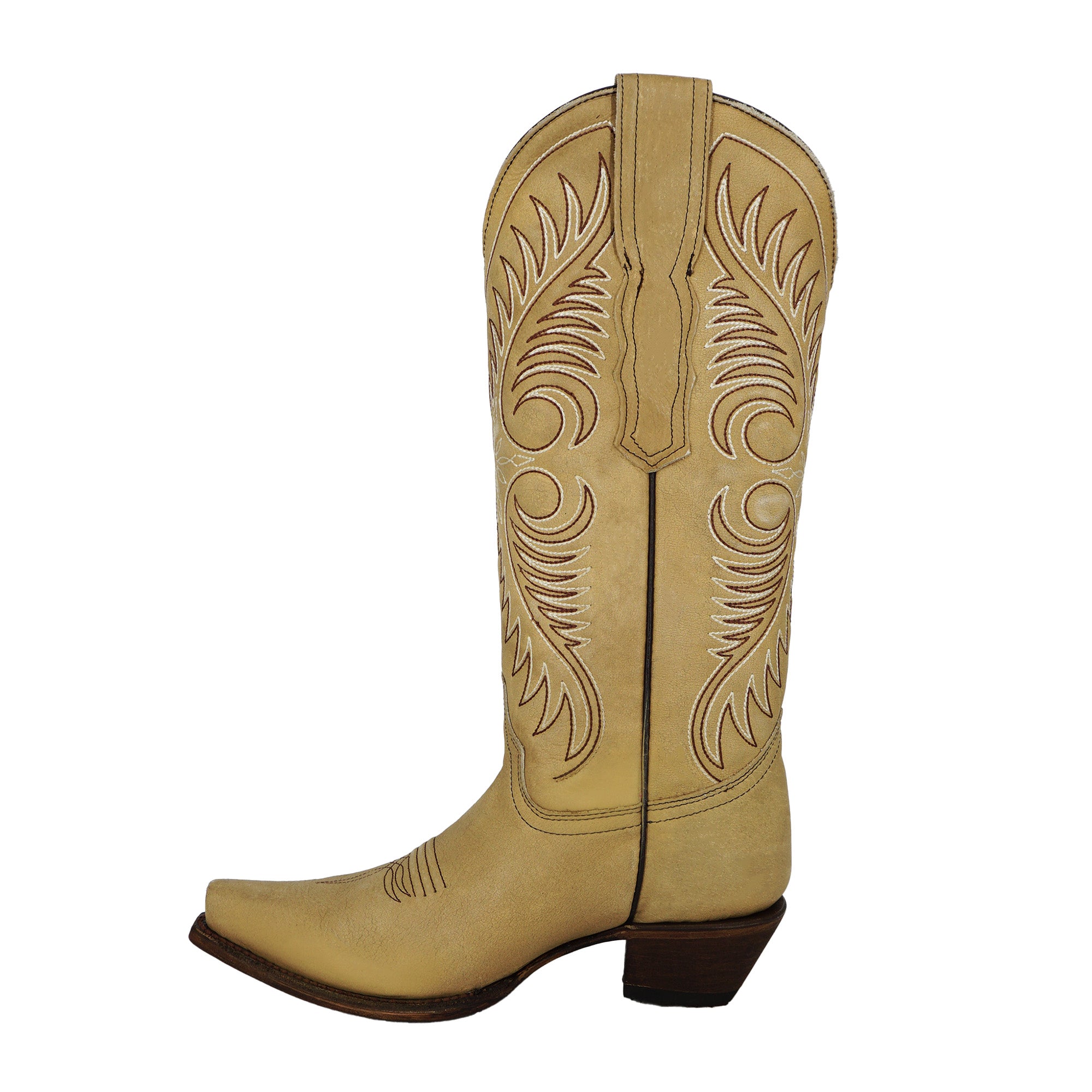 Circle G Women’s Cowhide Embroidery Boot L6116 - Sand
