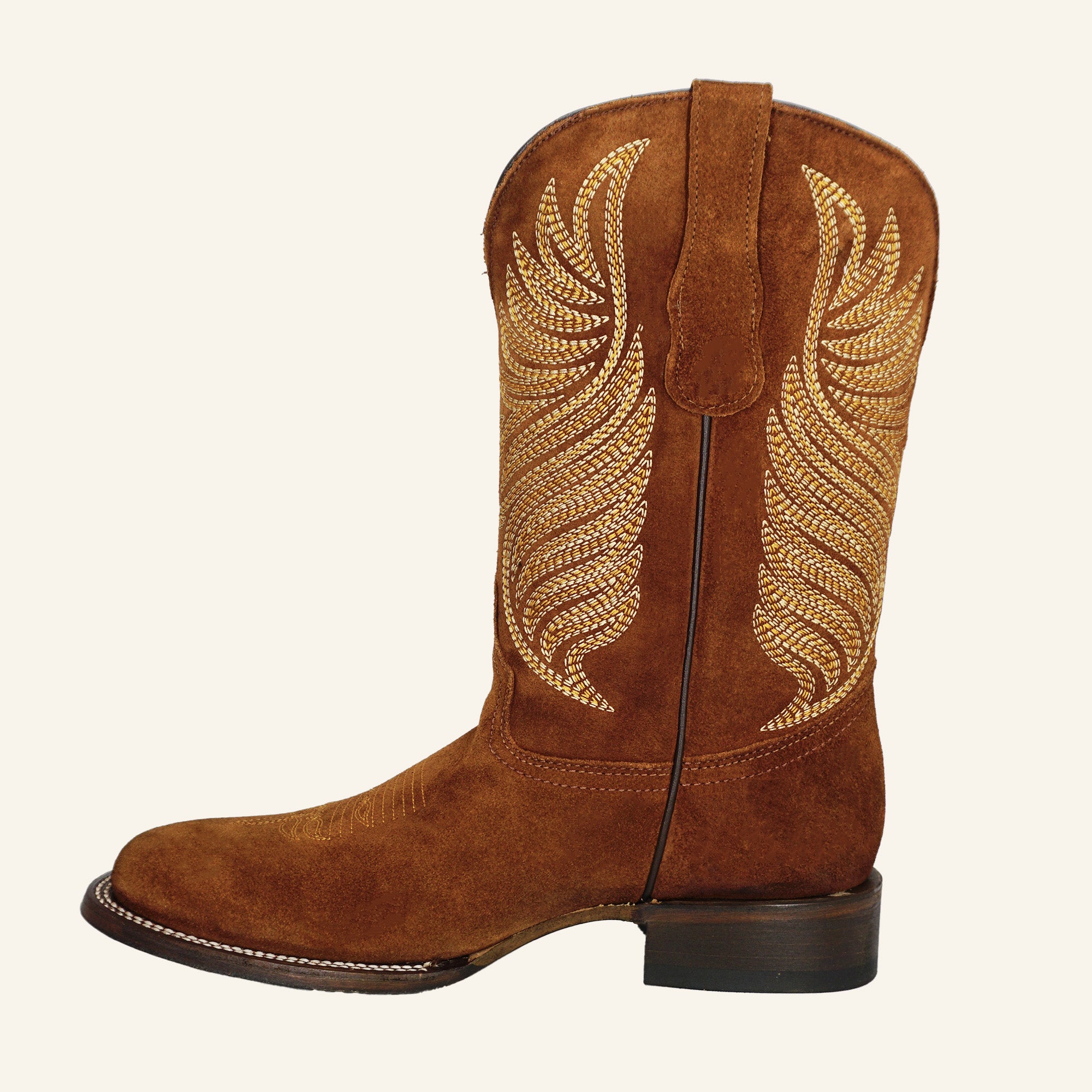 Circle G Men's Embroidery Wide Square Toe Boot L6306 - Shedron