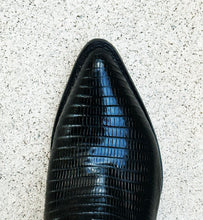 Load image into Gallery viewer, Los Altos Boots 990705 J-Toe Lizard - Black
