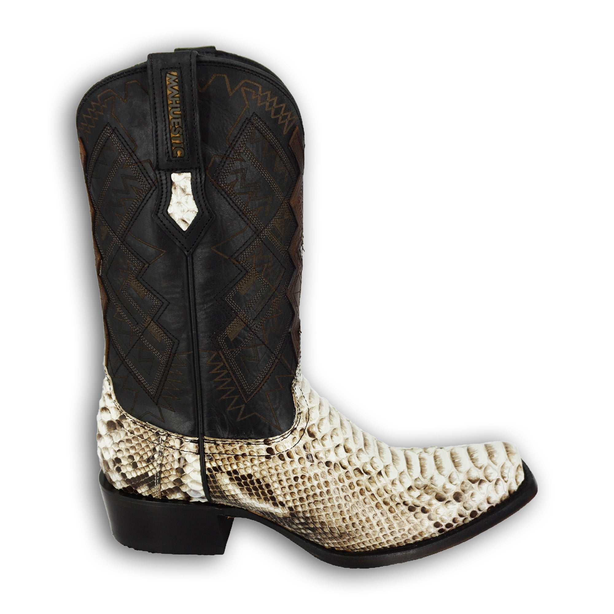 Mahuestic Men's Python Boot 0639 - Natural
