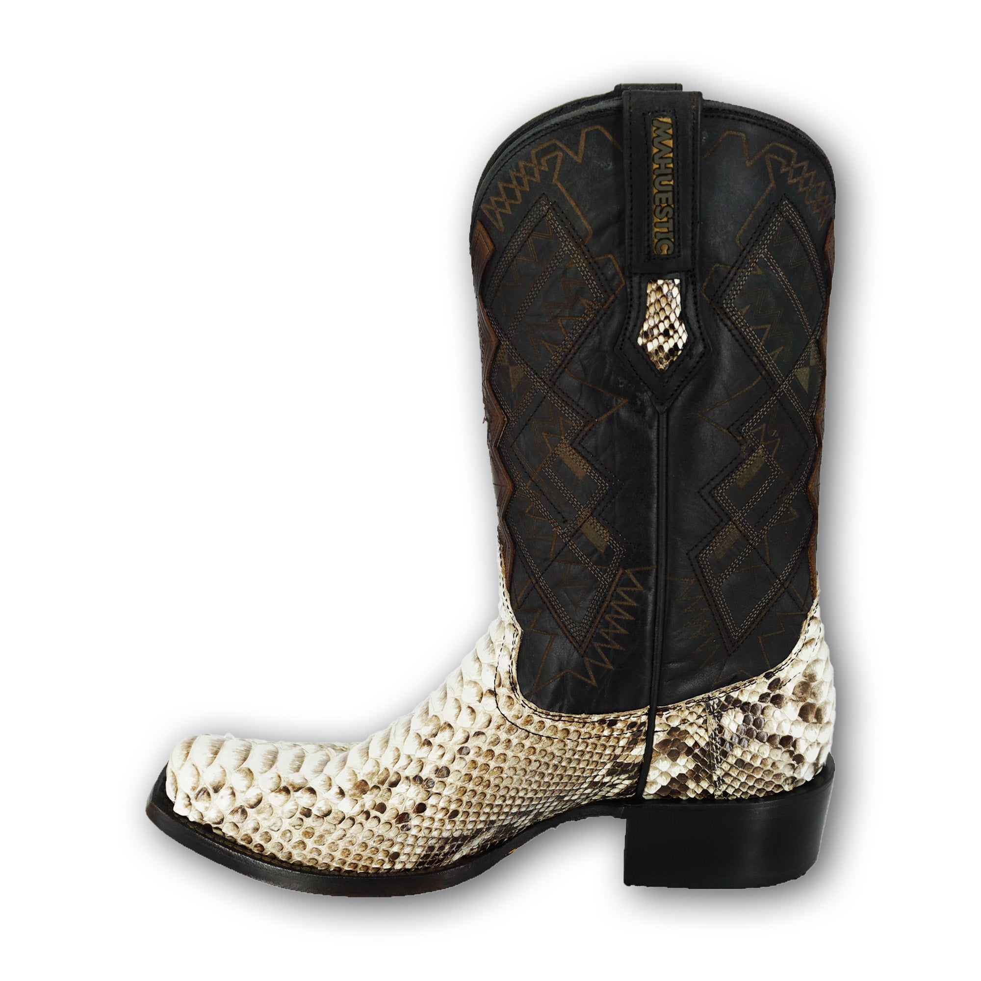 Mahuestic Men's Python Boot 0639 - Natural