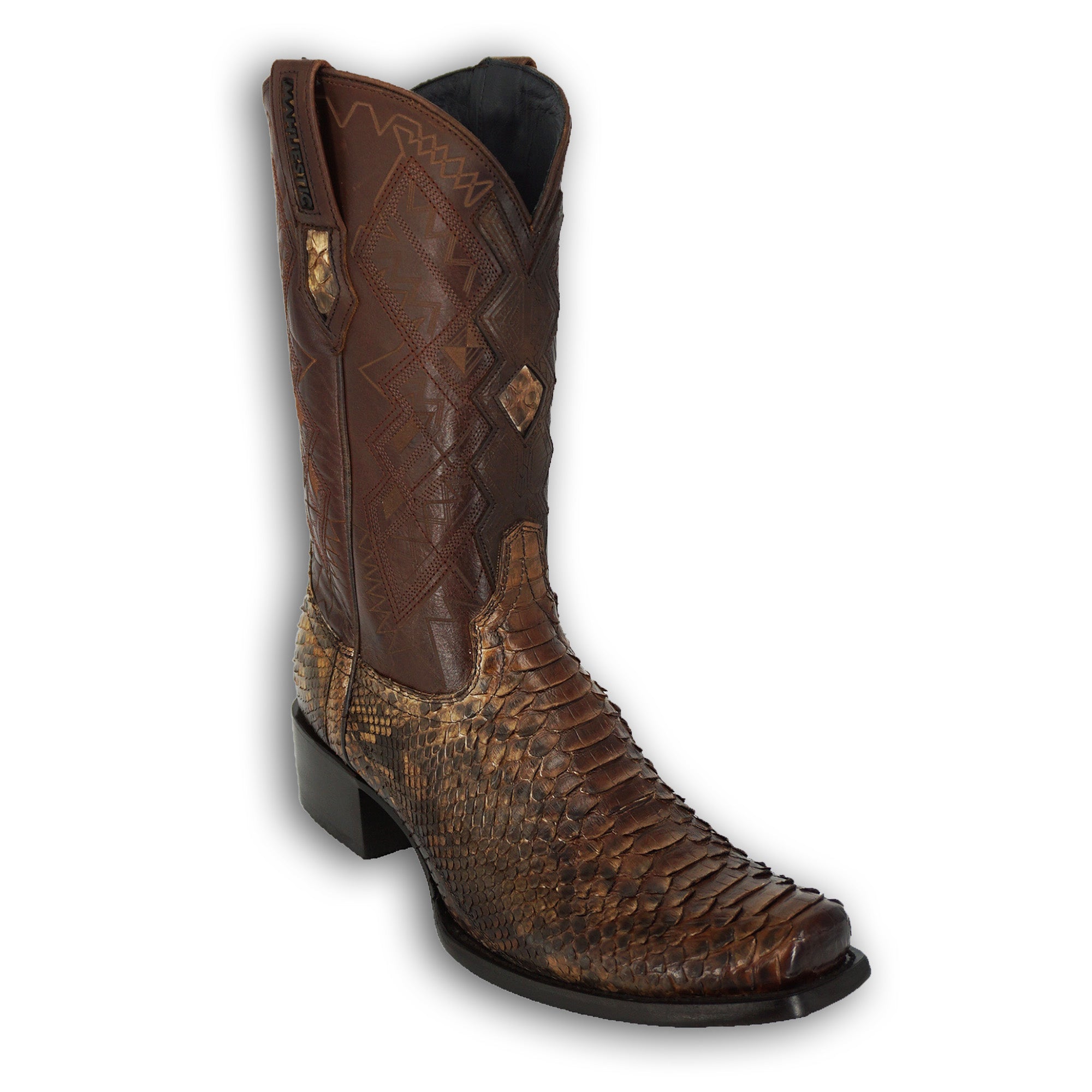 Mahuestic Men's Python Boot 0633 - Ocre