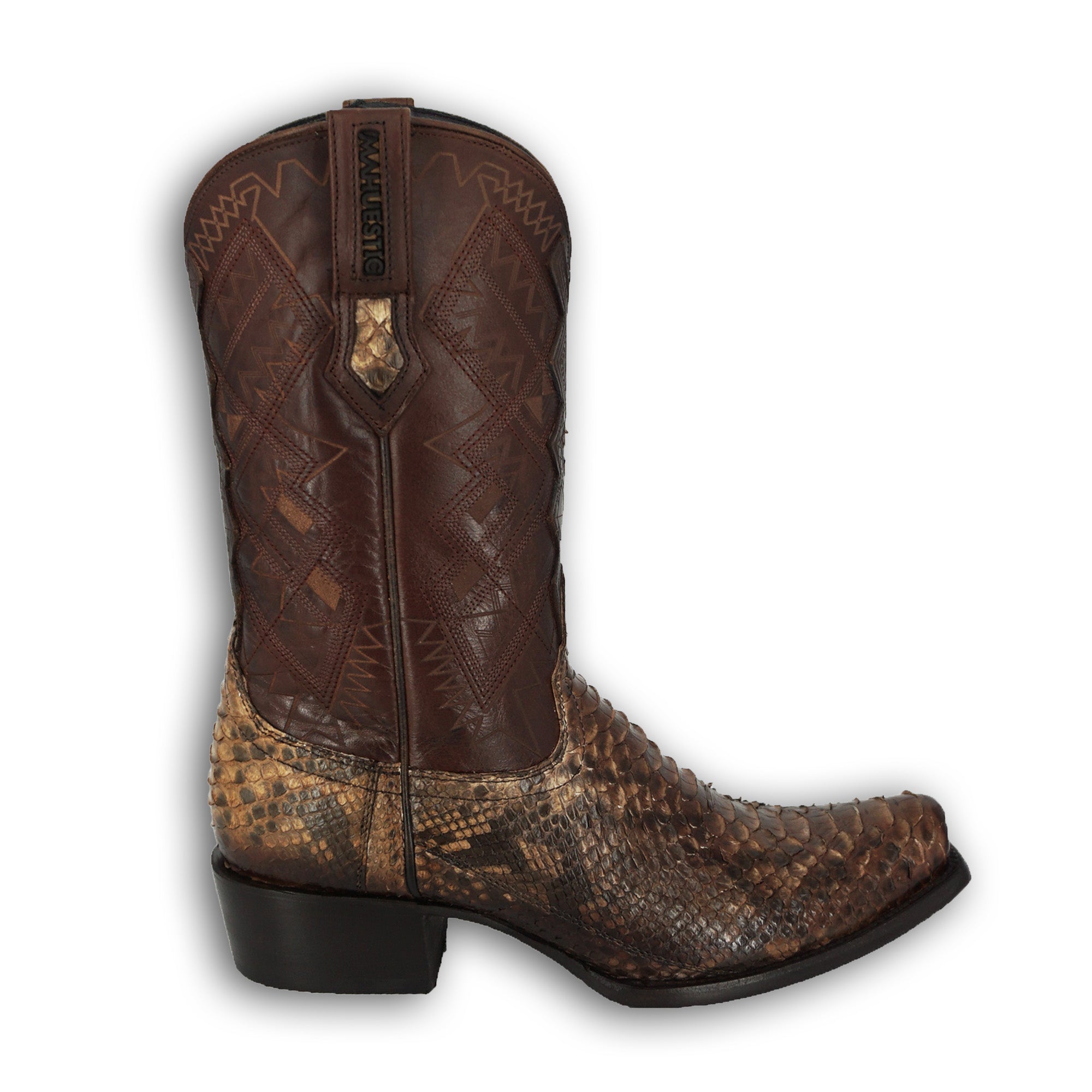 Mahuestic Men's Python Boot 0633 - Ocre