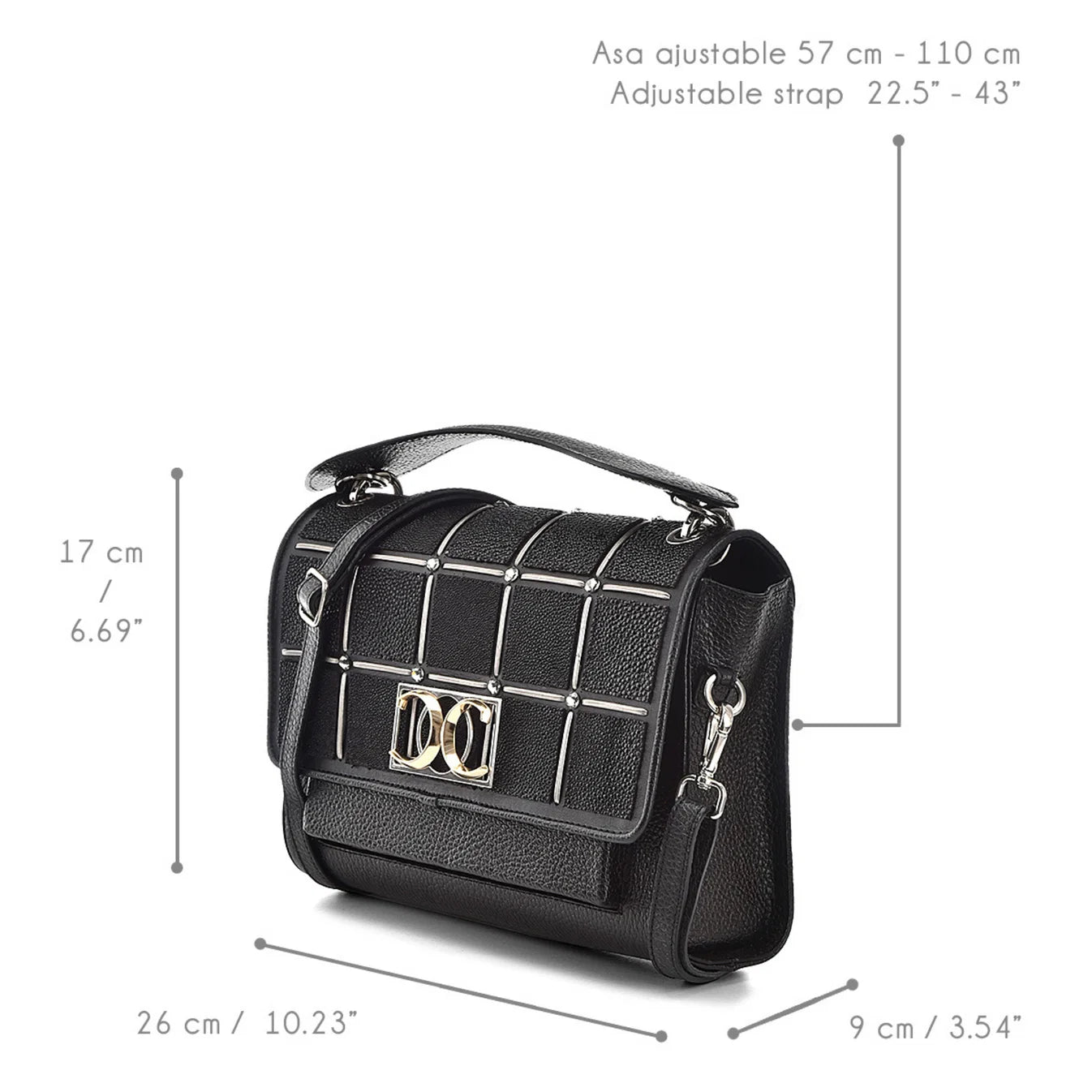 Cuadra Black Stingray Bag DU561
