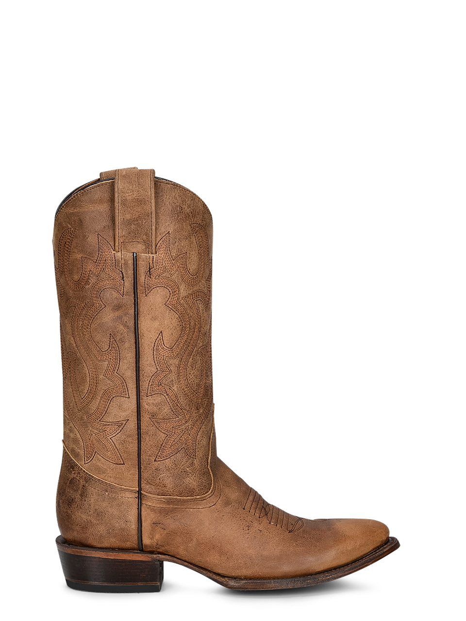 Circle G Men's Embroidery Round Toe L5888 - Tan
