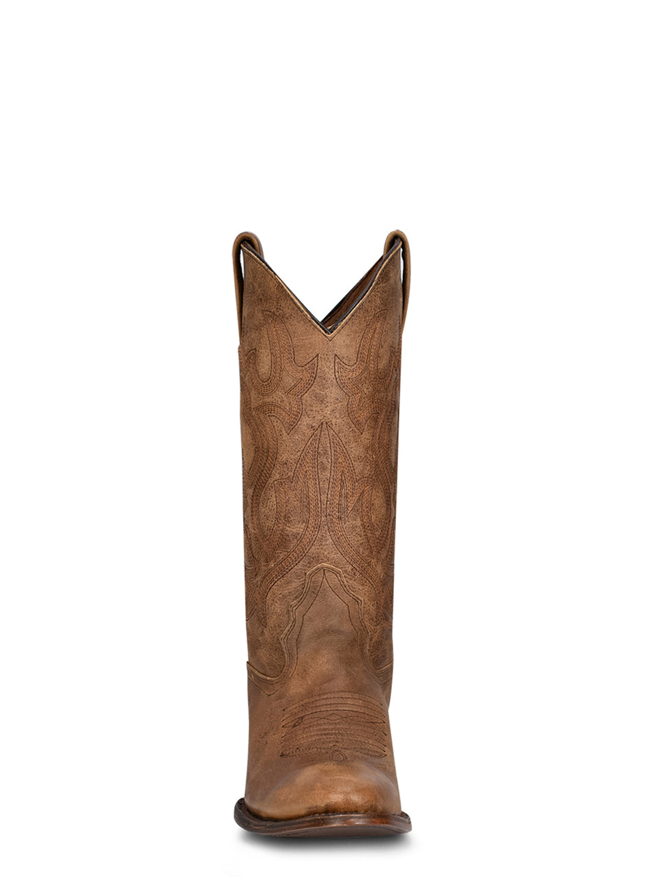 Circle G Men's Embroidery Round Toe L5888 - Tan