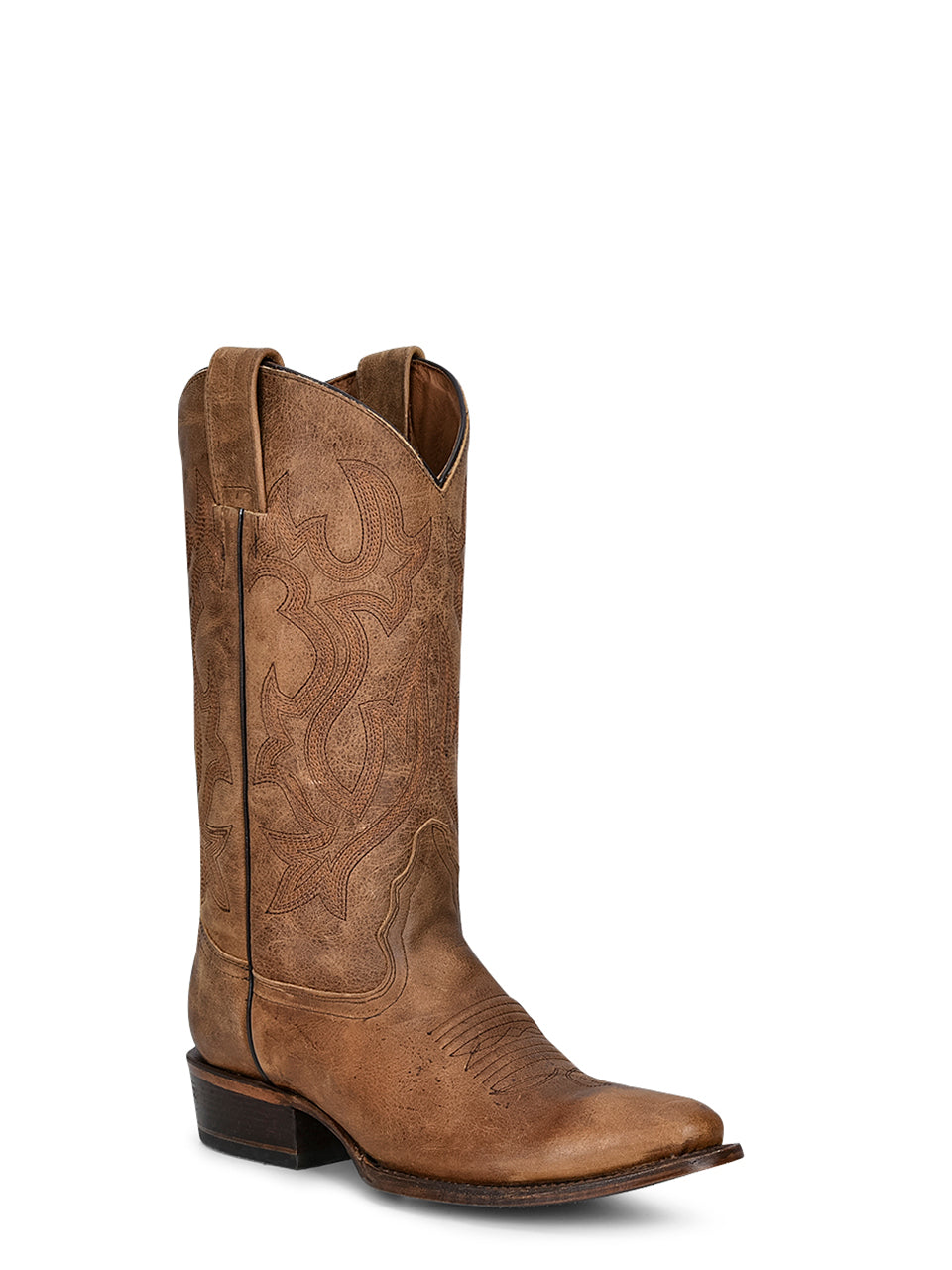 Circle G Men's Embroidery Round Toe L5888 - Tan