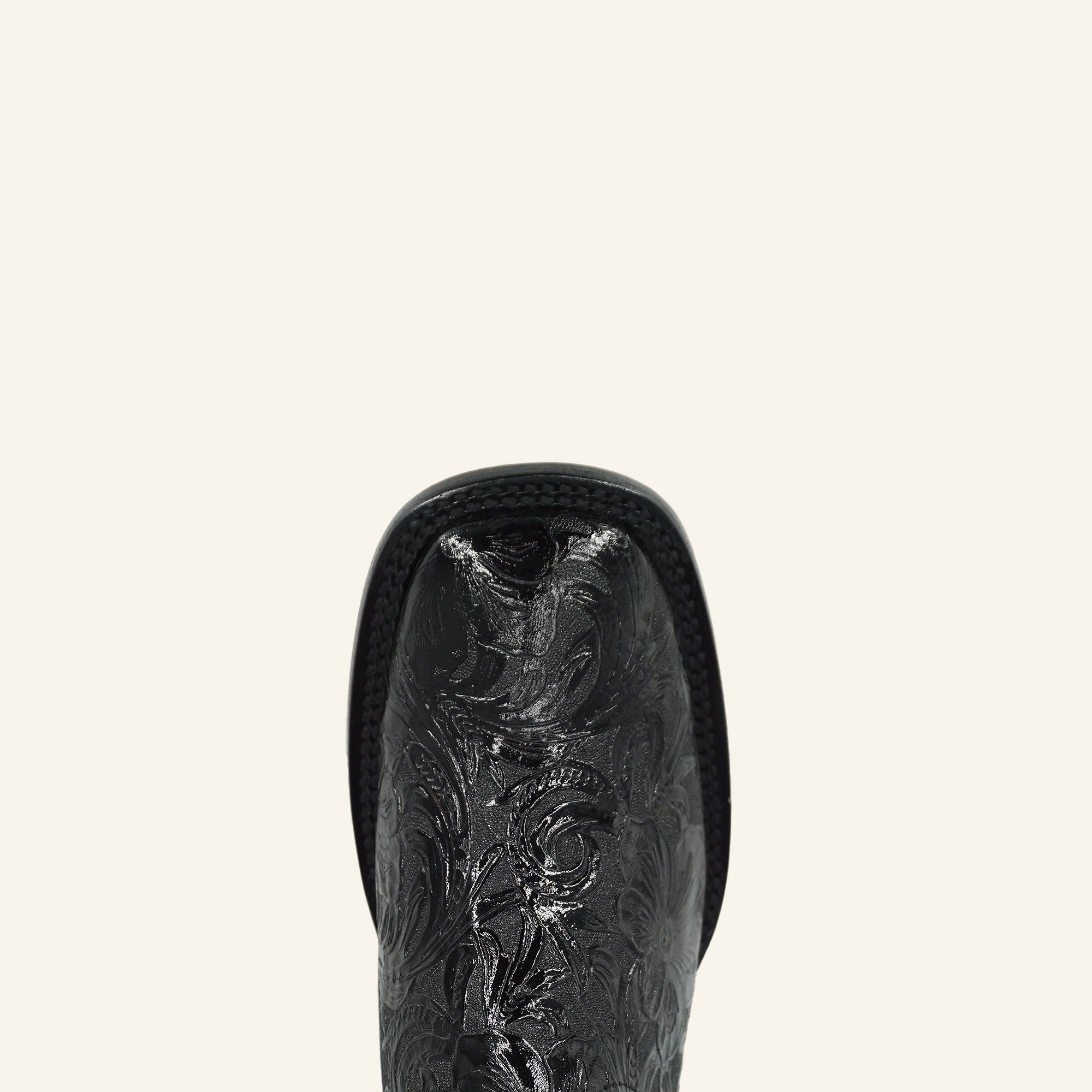 Rock'em Mila Flor de Luz Cincelado 452 Square Toe Cowgirl Boot - Black