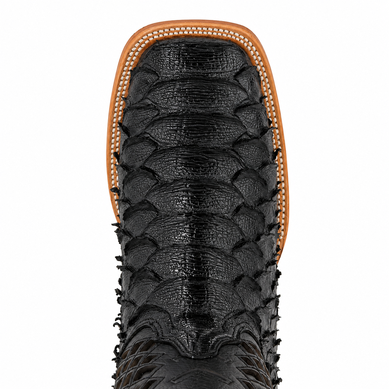 Rock'em Men's Python Print Cowboy Boot MR24 - Gloss Black