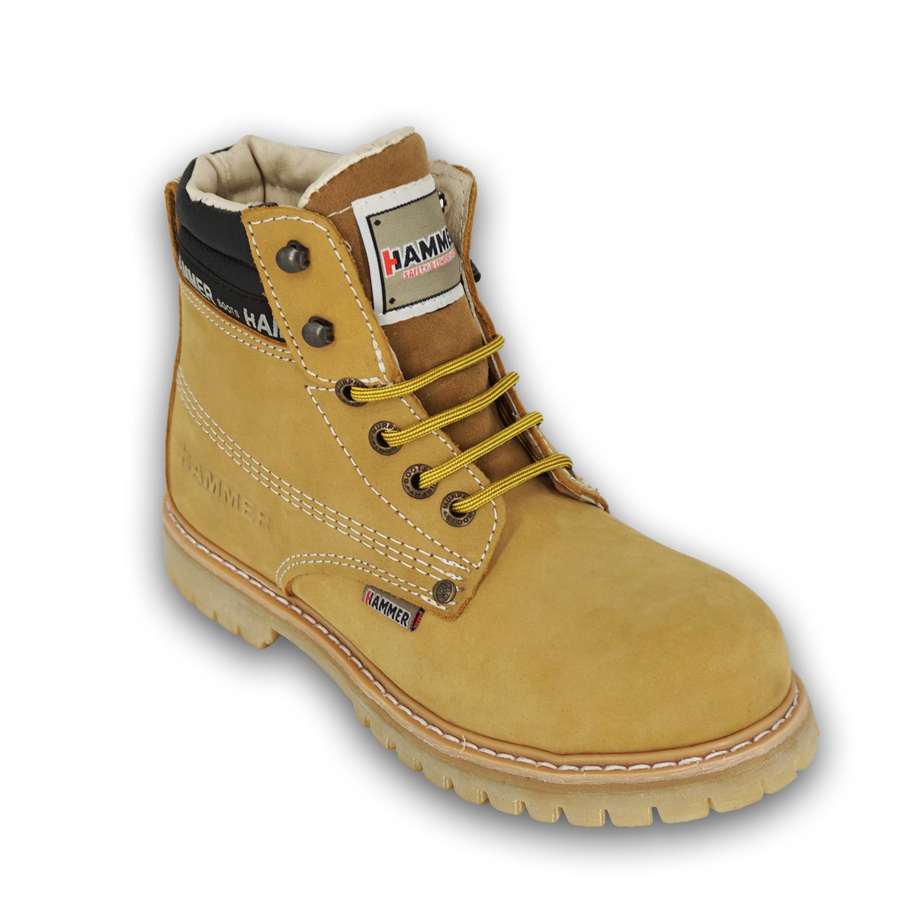 Hammer Men's Work Boot MU033 - Nobuck Honey