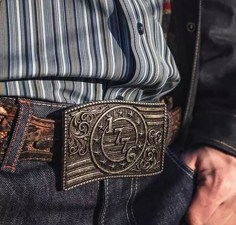 Montana 1776 Antiqued Attitude Buckle A945