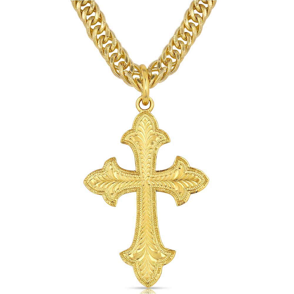 Montana Harvest Moon Cross Necklace NC2105G