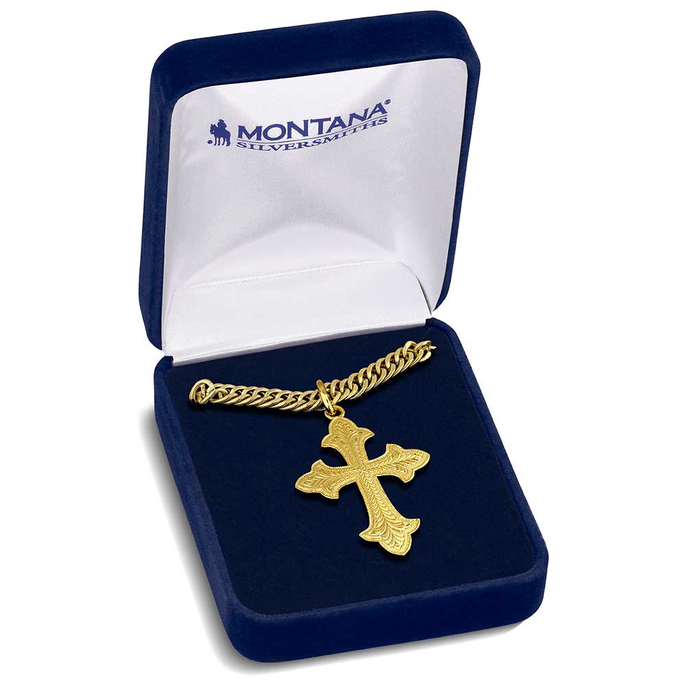 Montana Harvest Moon Cross Necklace NC2105G