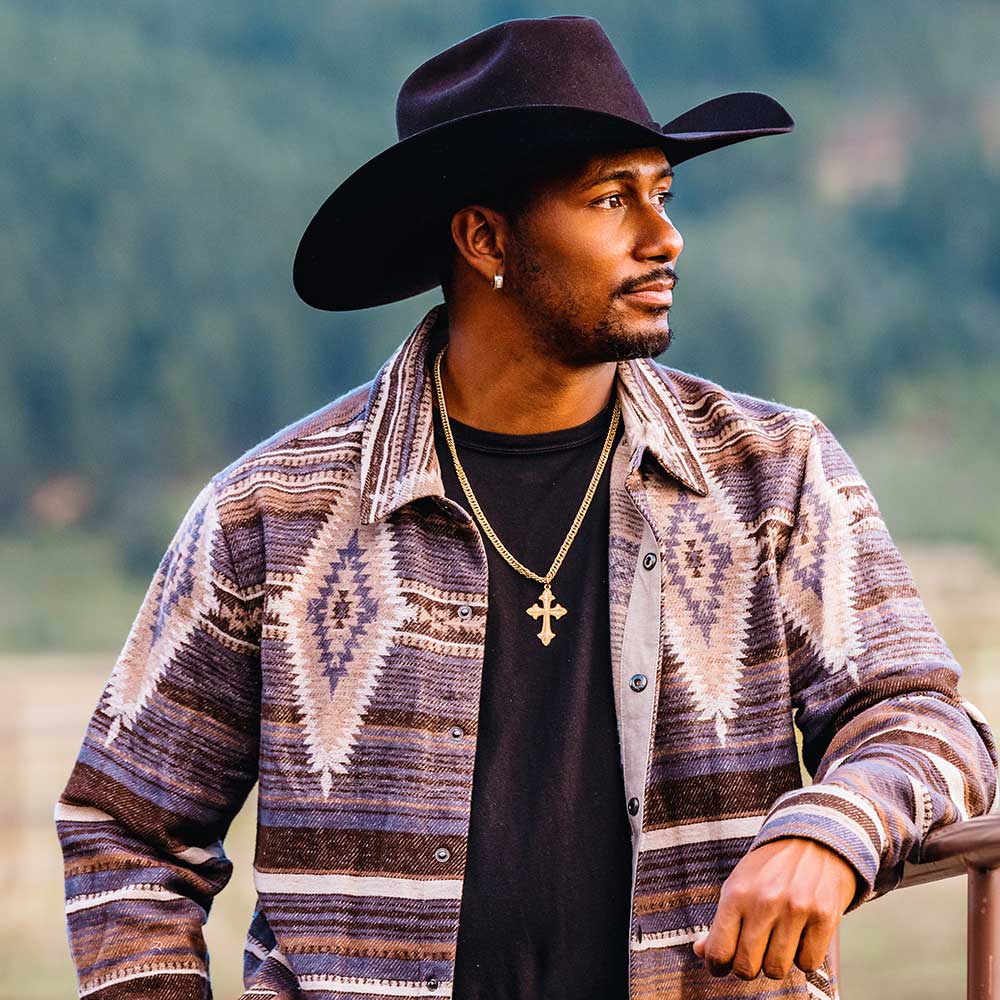 Montana Harvest Moon Cross Necklace NC2105G