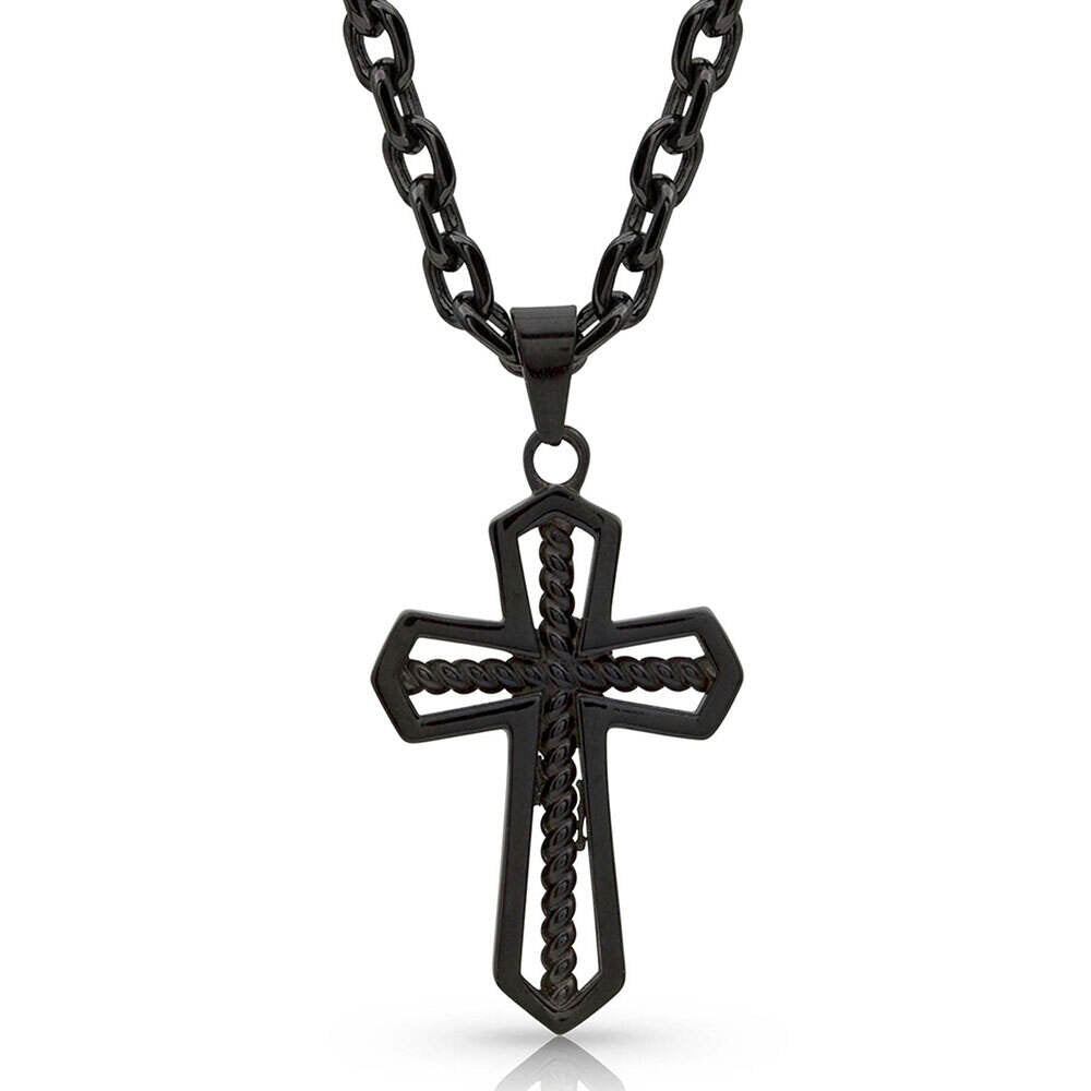 Montana Through the Darkest Night Cross Necklace NC4025