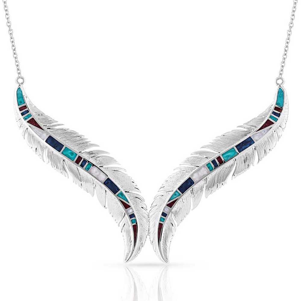 Montana Breaking Trail Feather Necklace NC5194