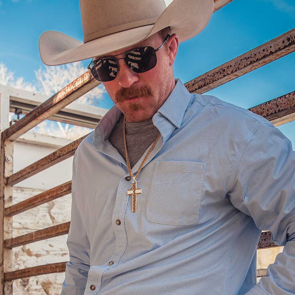 Montana Sunrise Mesa Cross Necklace NC5913