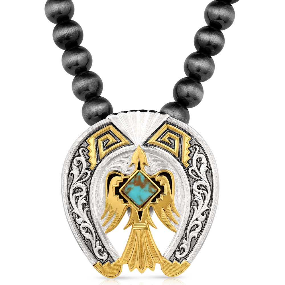 Montana Rise Above Beaded Pendant Necklace NC5989