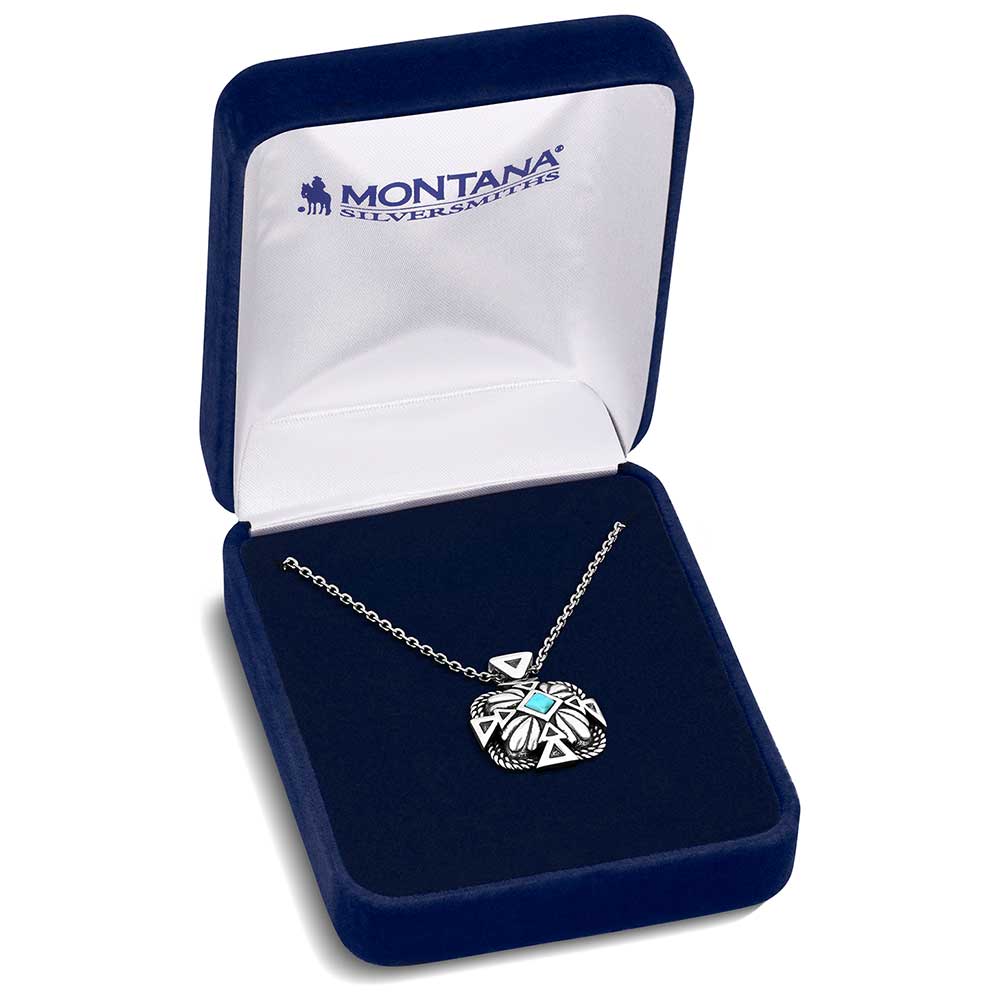 Montana Desert Sage Turquoise Necklace NC6116