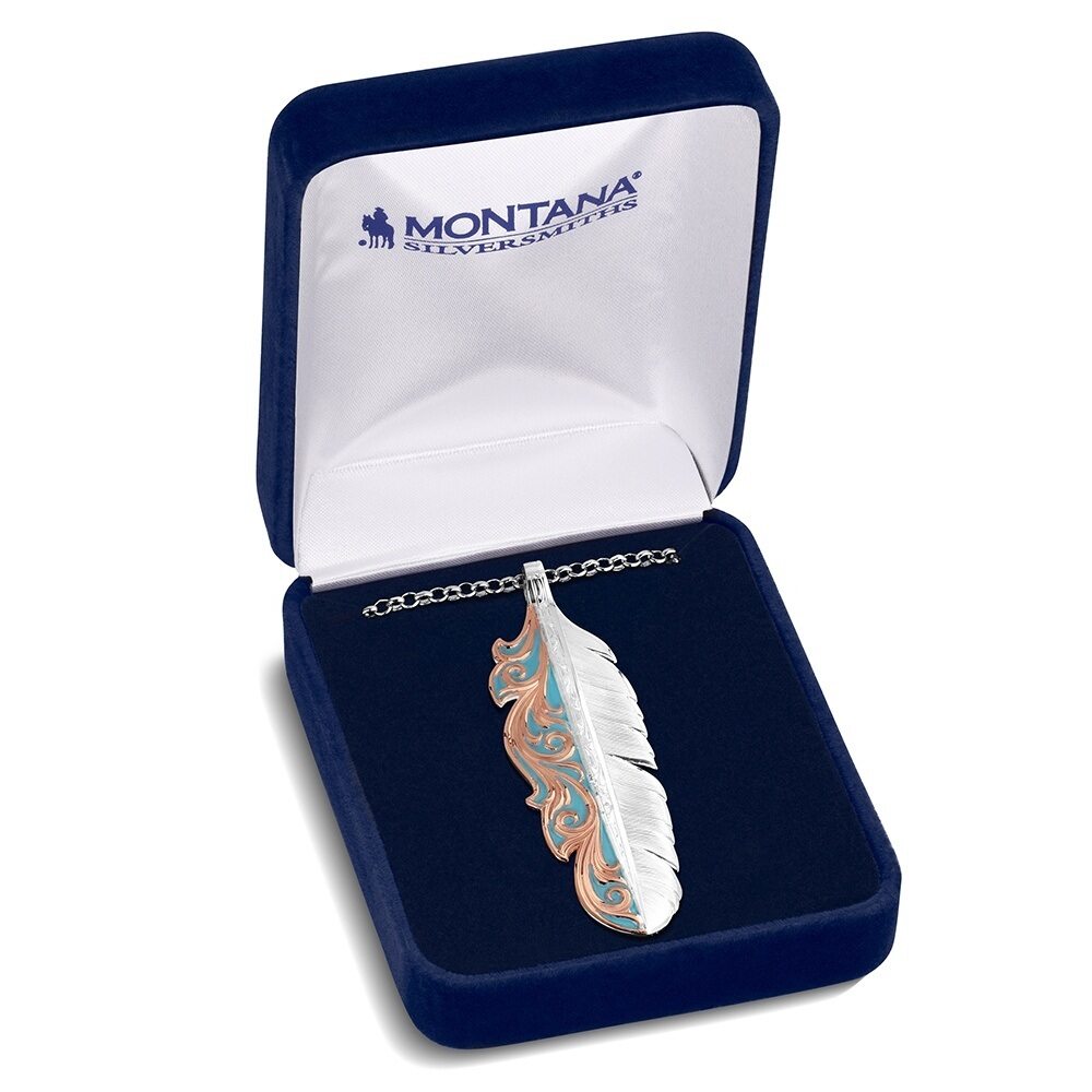 Montana Alpine Glow Feather Necklace NC6405