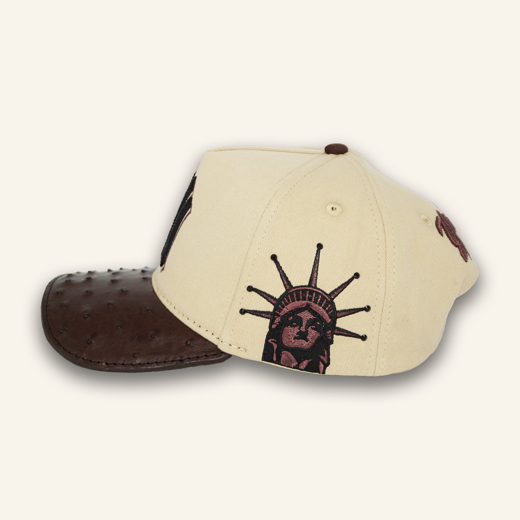 Bigg Boss NY Beige / Ostrich Brown Hat