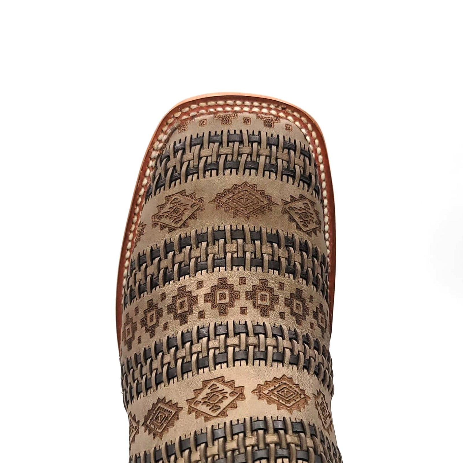 Botin El Besserro Imit. Cincelado Apache Est.6446 - Capuchino