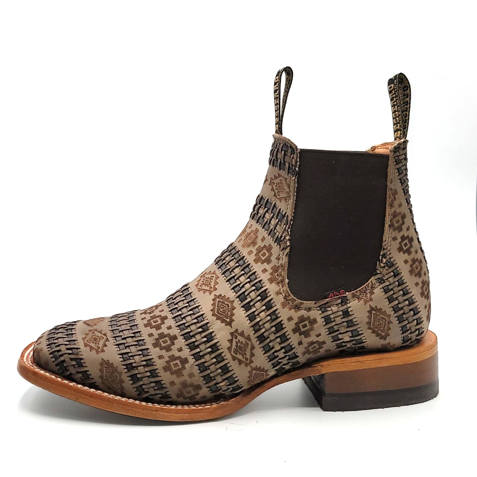 Botin El Besserro Imit. Cincelado Apache Est.6446 - Capuchino