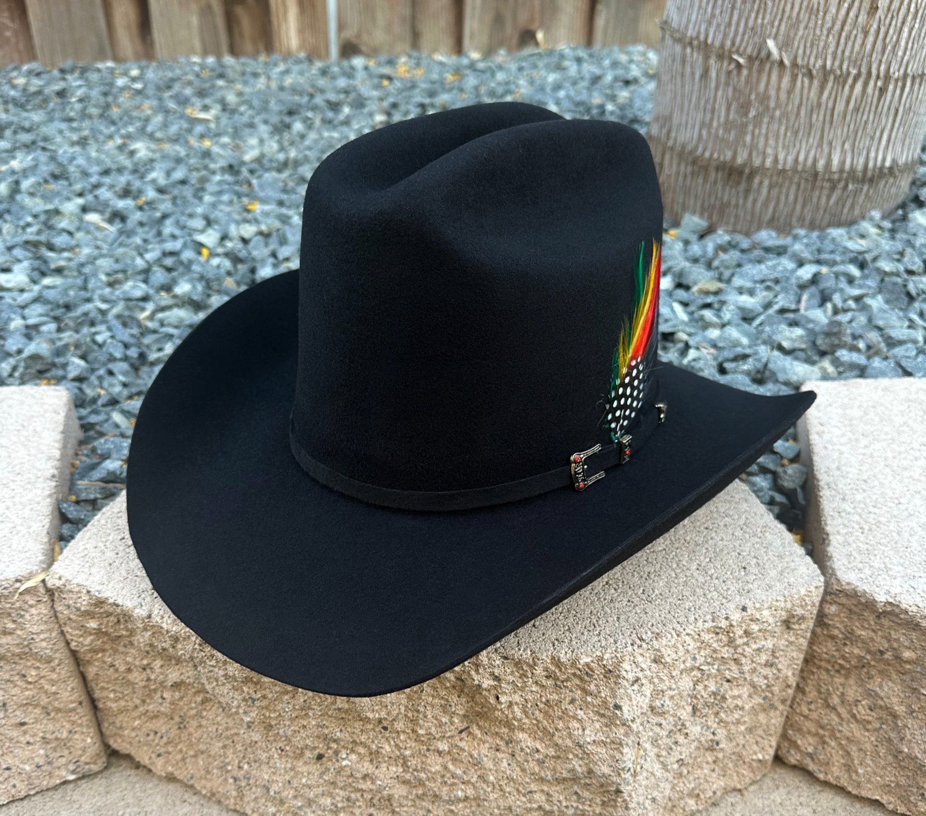 Stone "100 Starz" Wool Hat - Black