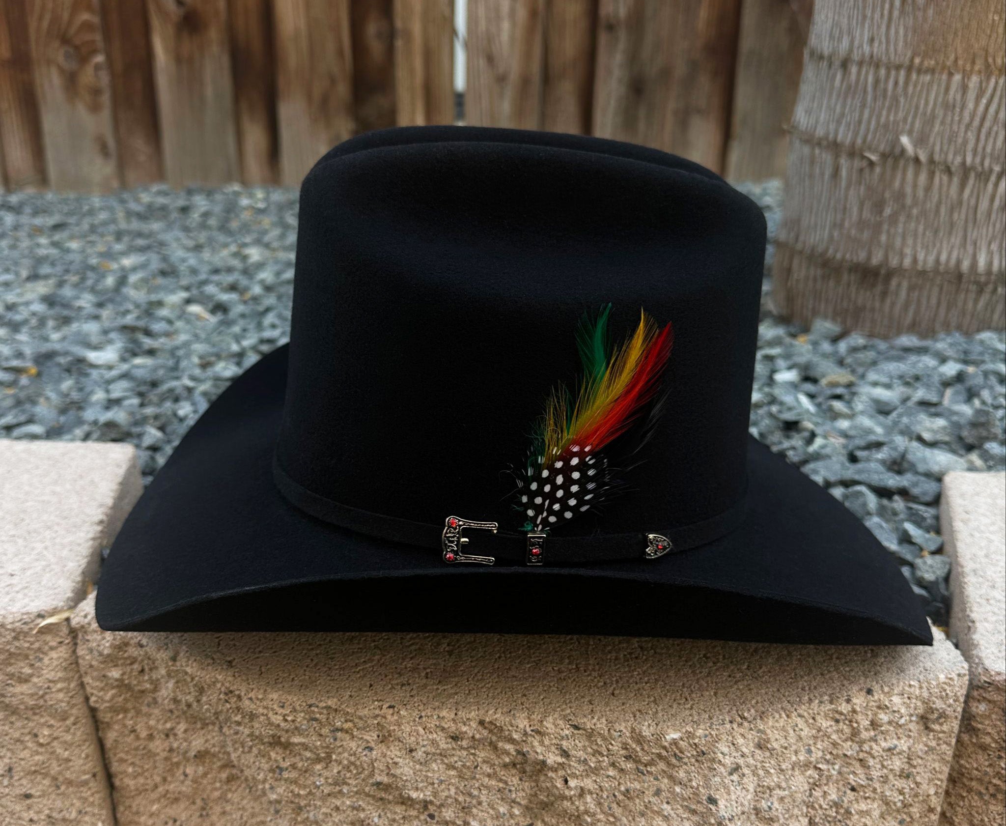 Stone "100 Starz" Wool Hat - Black