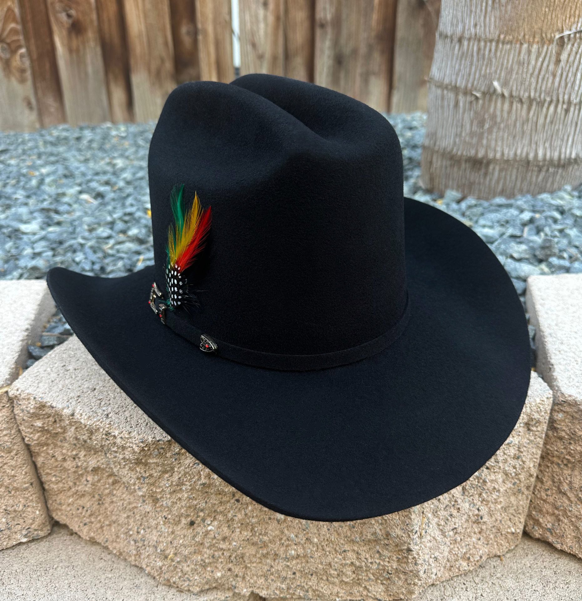 Stone "100 Starz" Wool Hat - Black