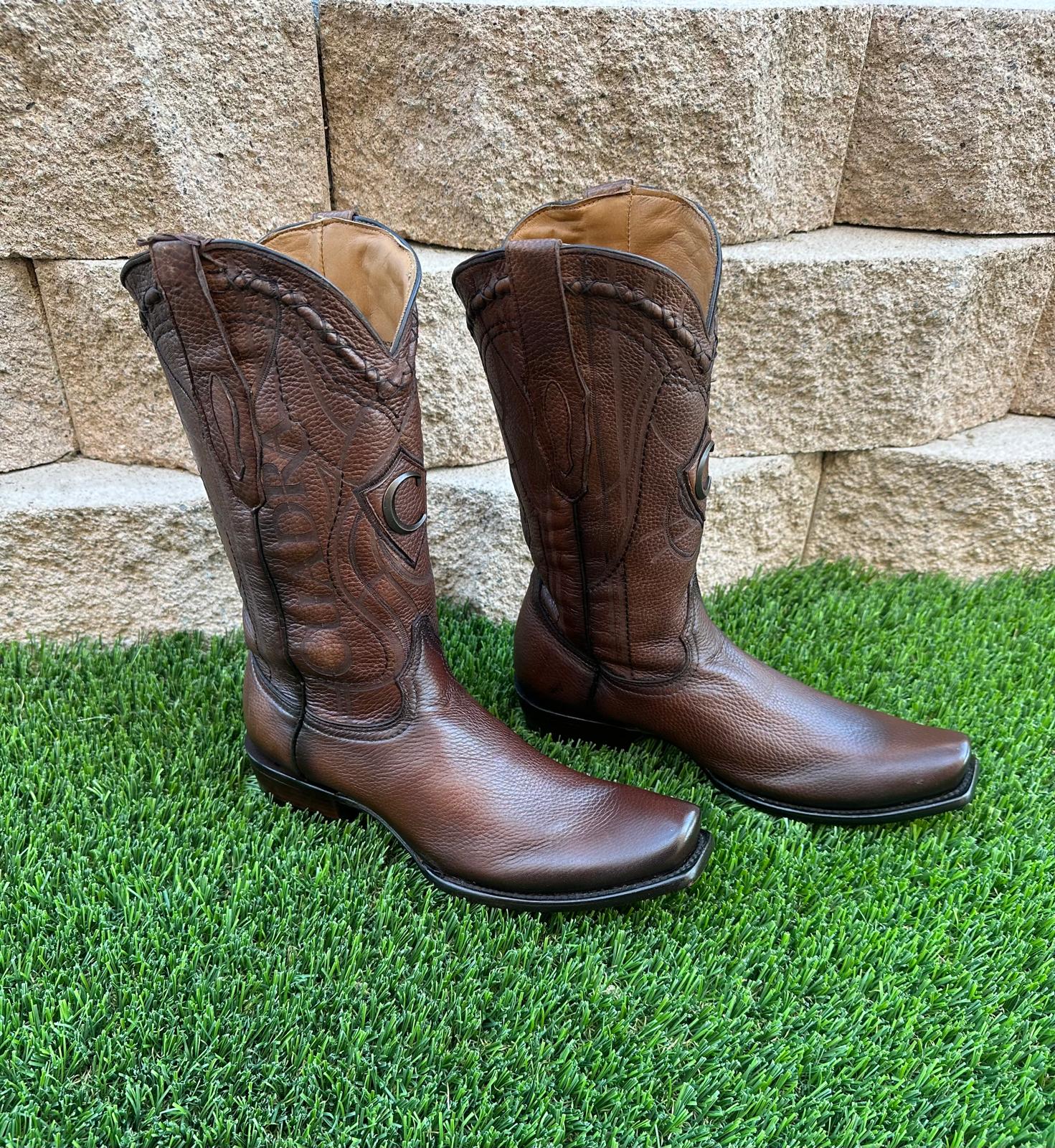 Cuadra Men's Deer Narrow Square Toe CU801 - Almendra