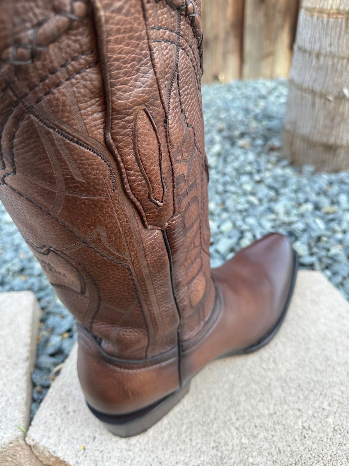 Cuadra Men's Deer Narrow Square Toe CU801 - Almendra