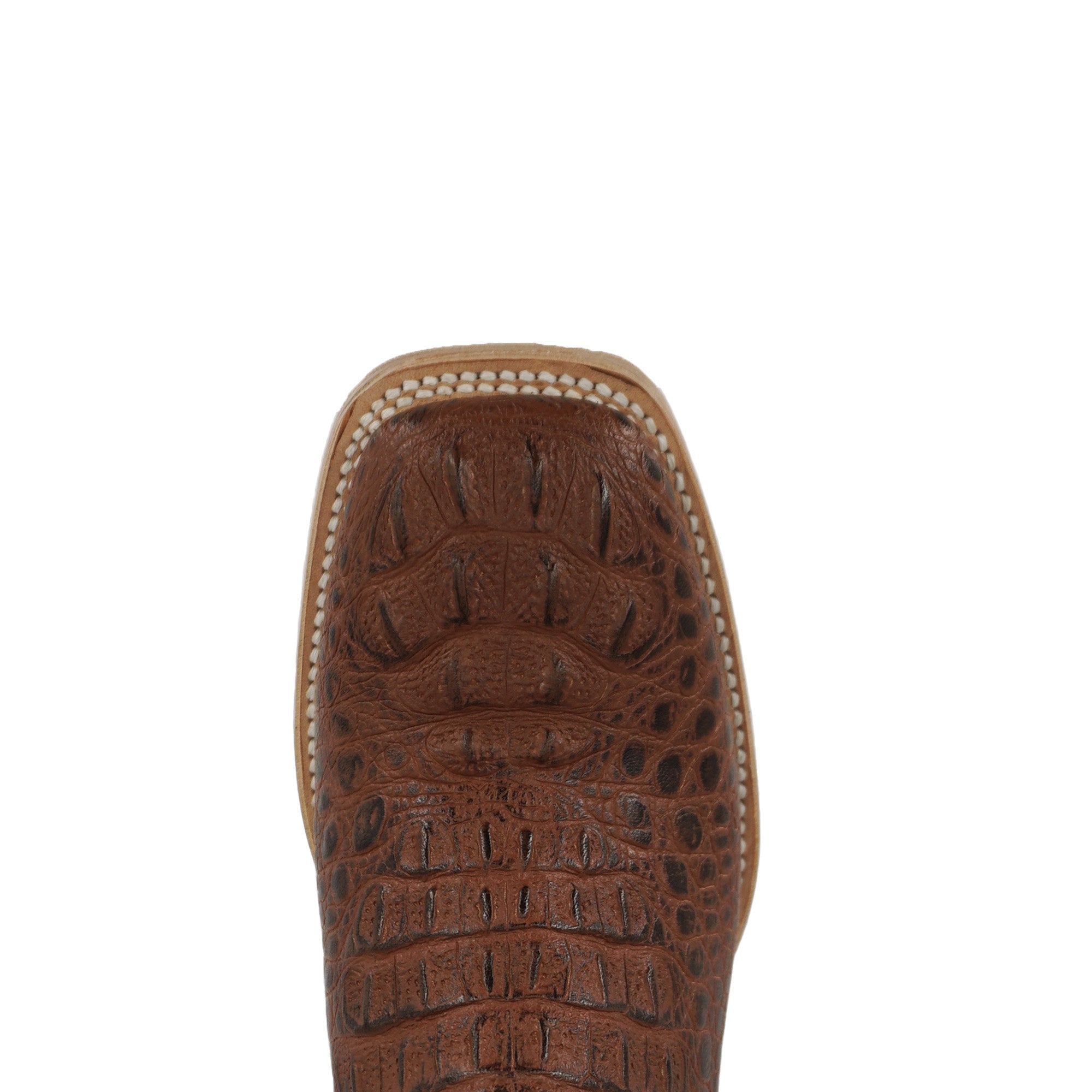 Pistolero Men's Square Toe Imitation Crocodile 1160 - Brown