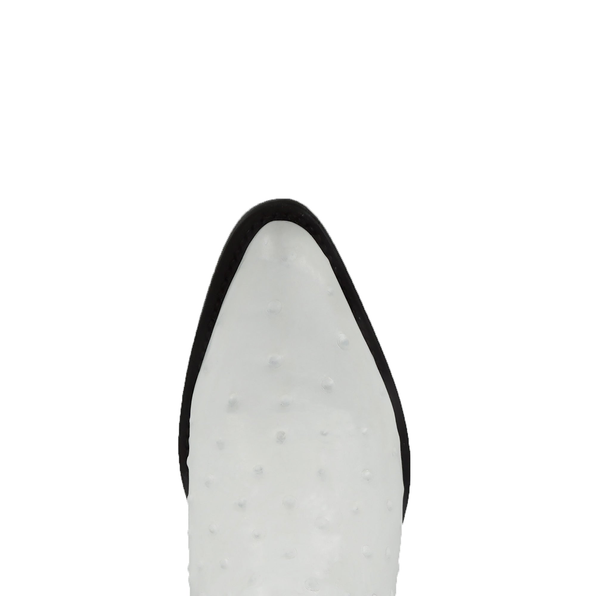 Pistolero Men's J Toe Ostrich Print 1091C - White