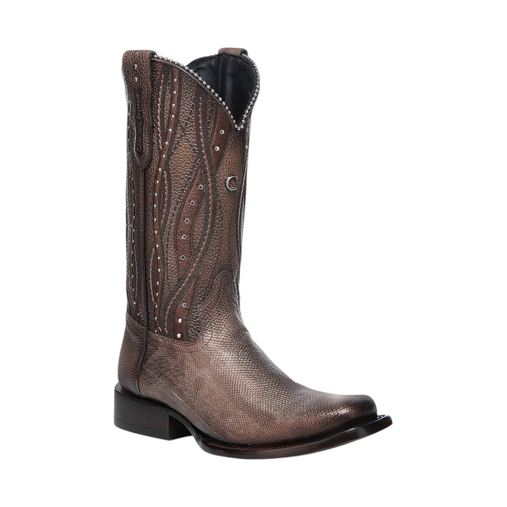 Cuadra Women's Laser & Embroidery Square Toe CU992 - Bronze