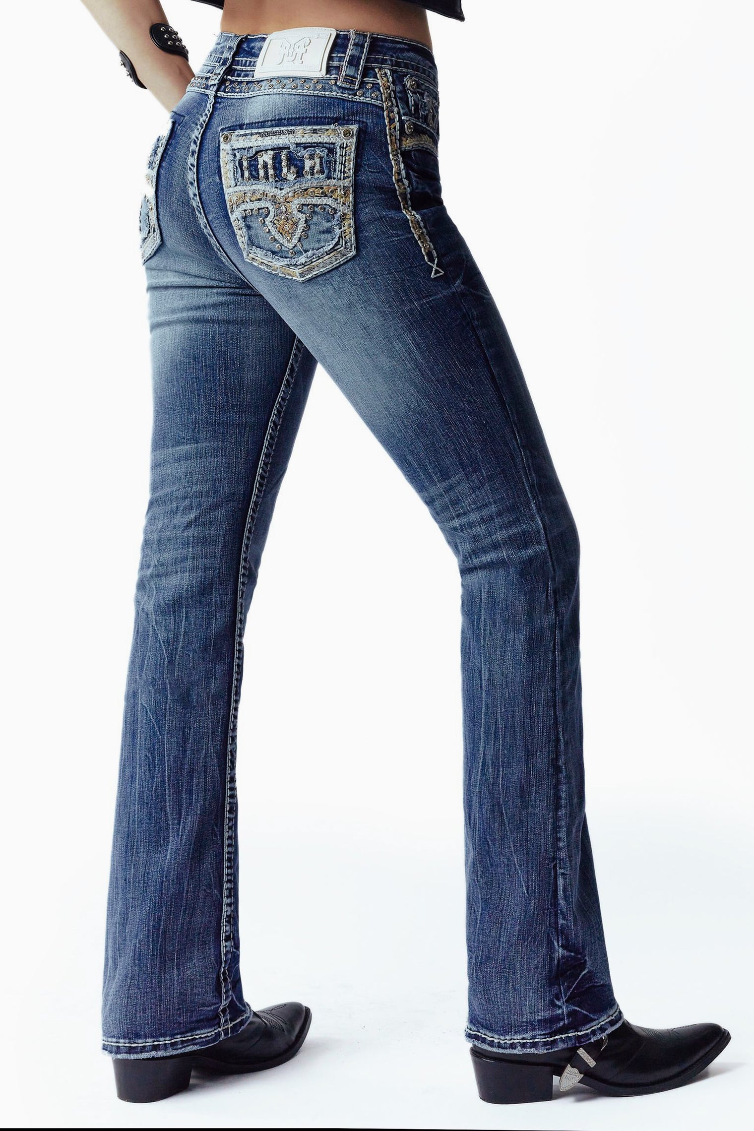 Rock In LA Womens Bootcut Jeans RA9323