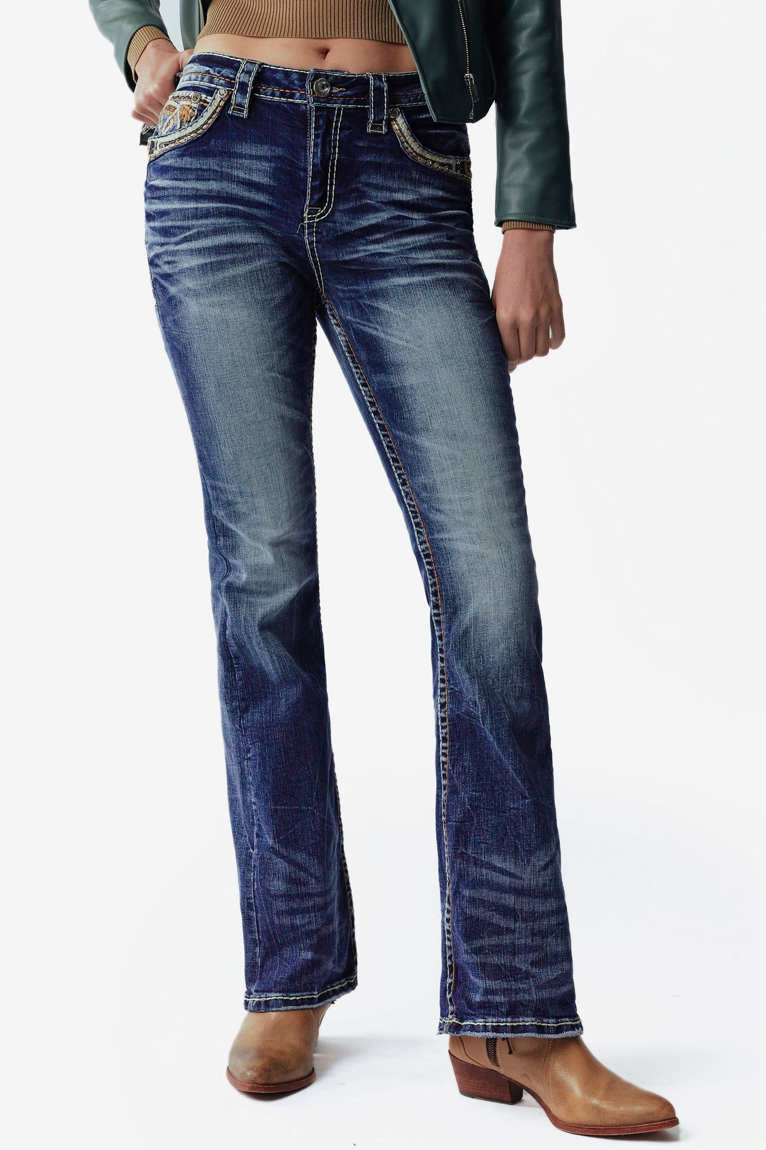 Rock In LA Womens Bootcut Jeans RA9327
