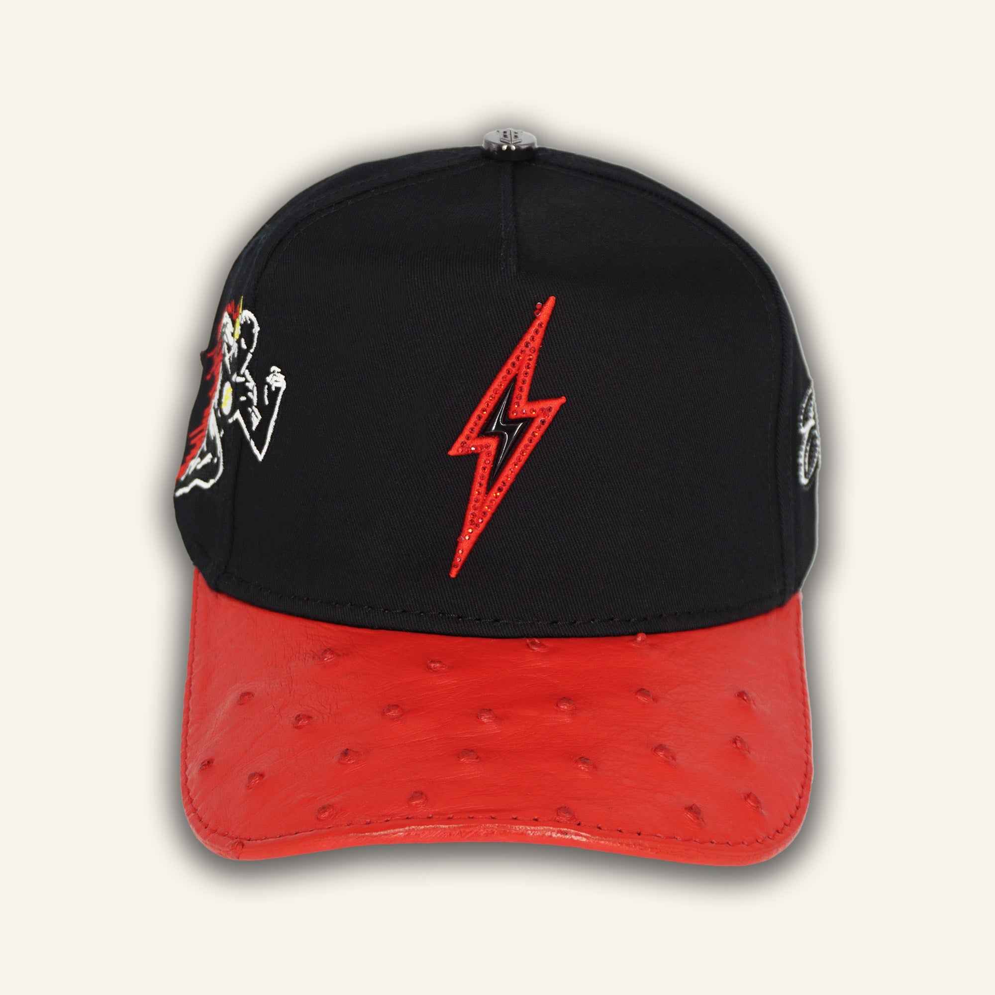 Bigg Boss El Rayo Black / Ostrich Red Hat